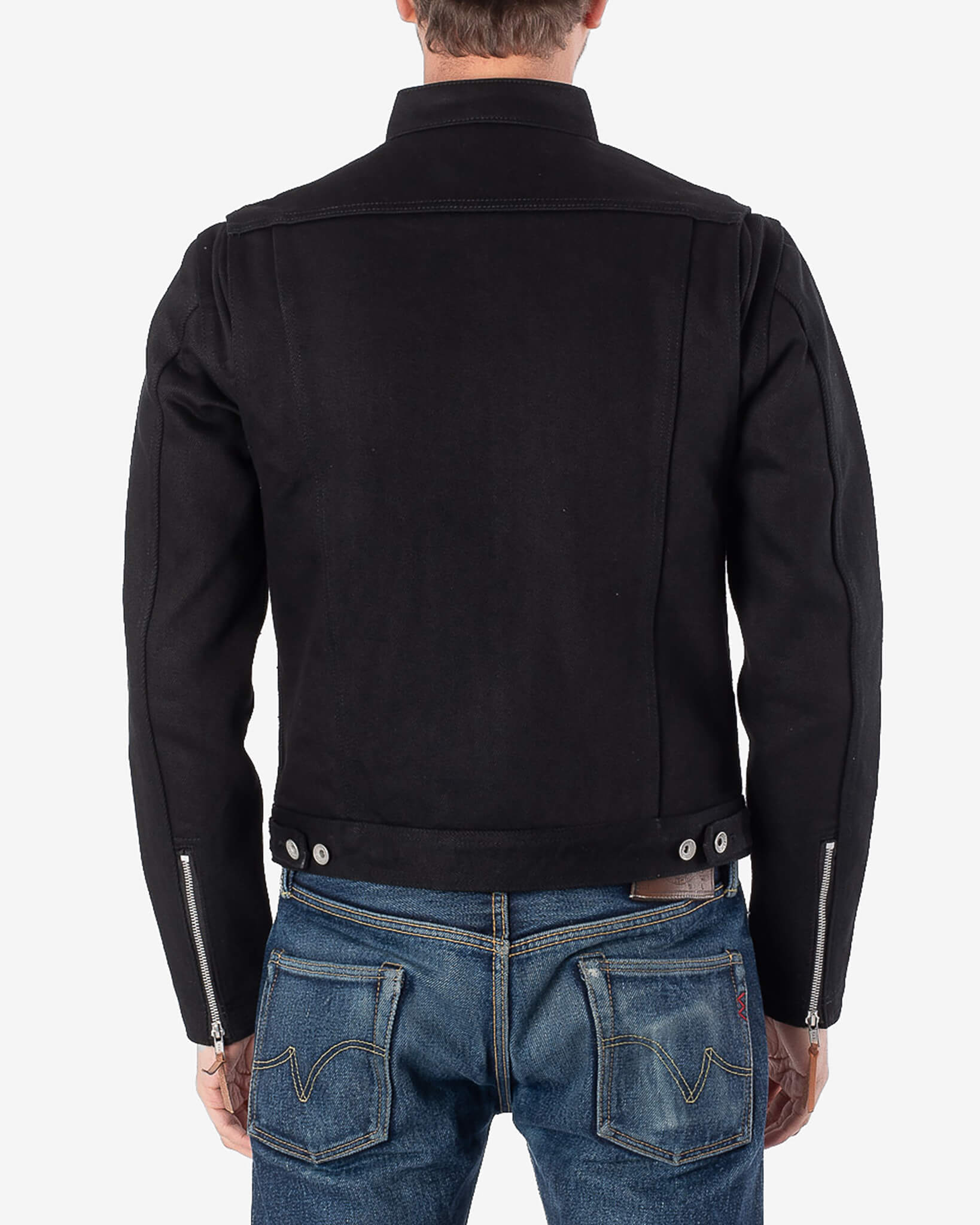 Iron Heart 21oz Denim Rider's Jacket - Superblack Non-Fade