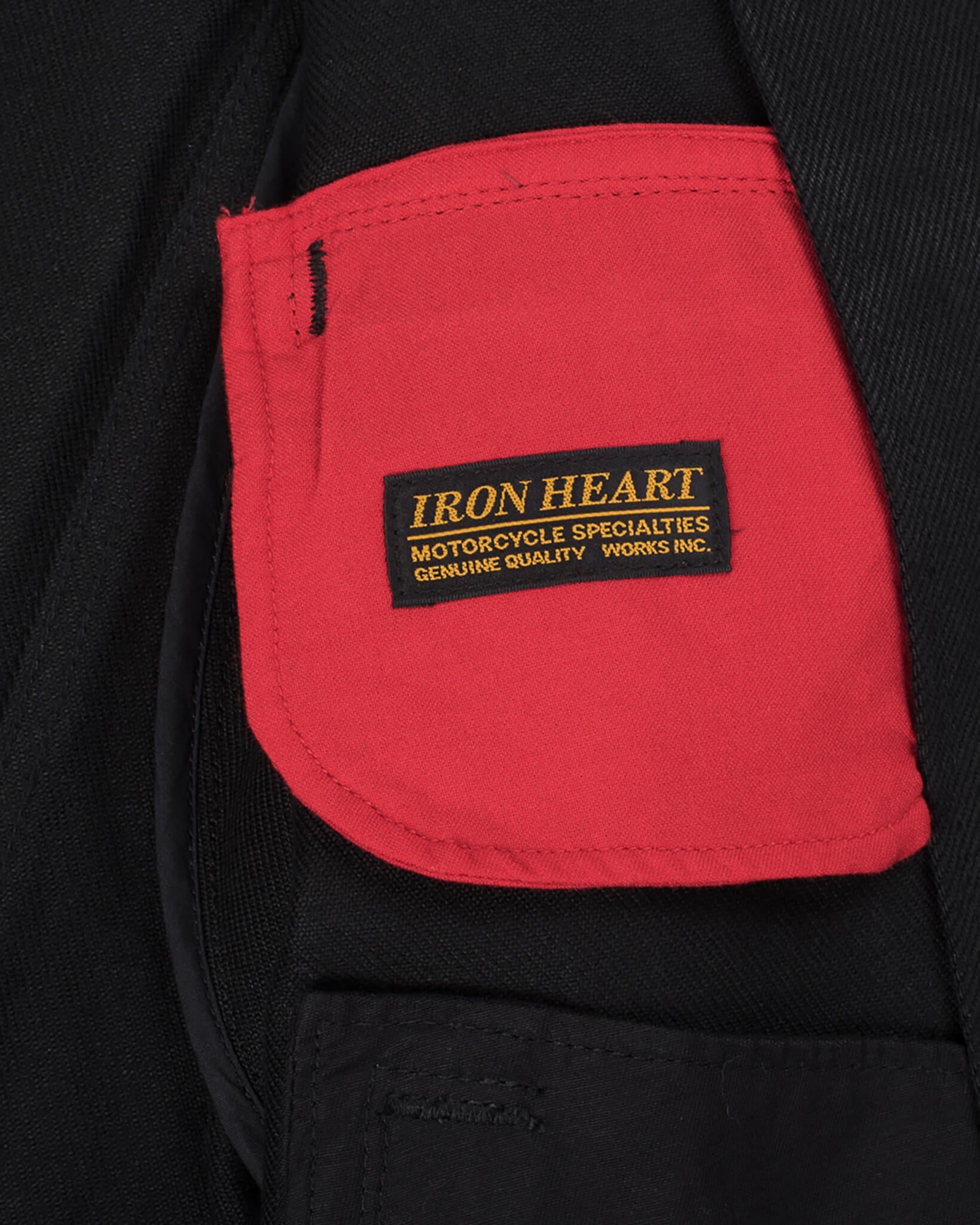 Iron Heart 21oz Denim Rider's Jacket - Superblack Non-Fade