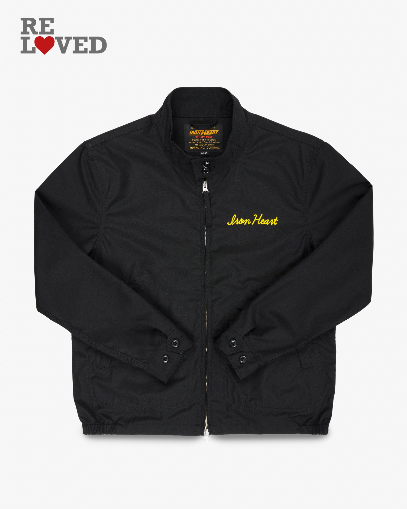 5.3oz Water Repellent Drizzler Jacket - Black (IHJ-166-BLK) Size Large