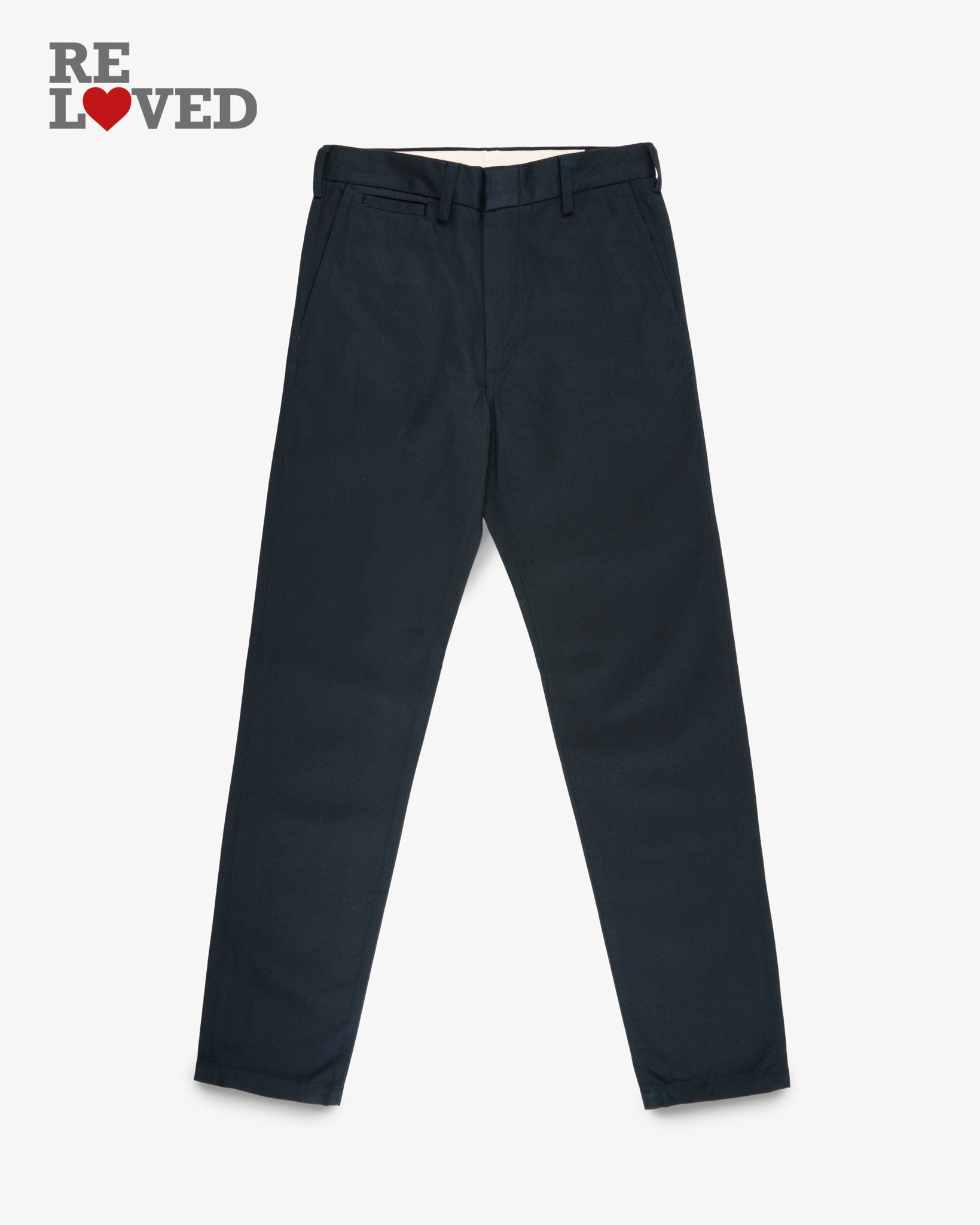 12oz Heavy Cotton Relaxed Fit Chinos - Navy (IH-731-NAV) Tag 38, Hemmed to 29.5"