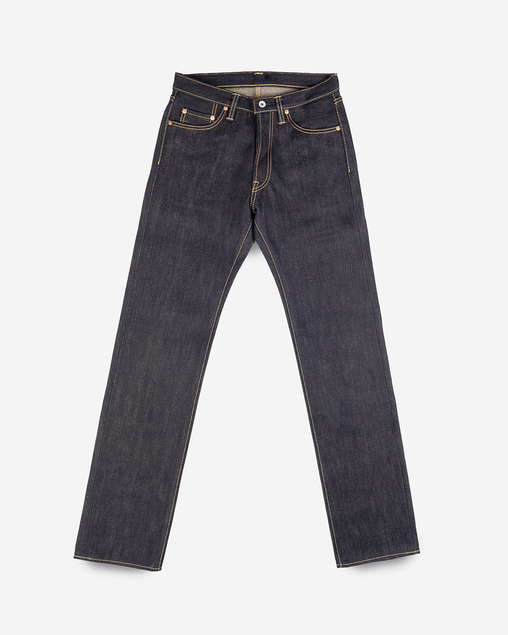 25oz Selvedge Denim Straight Cut Jeans - Indigo