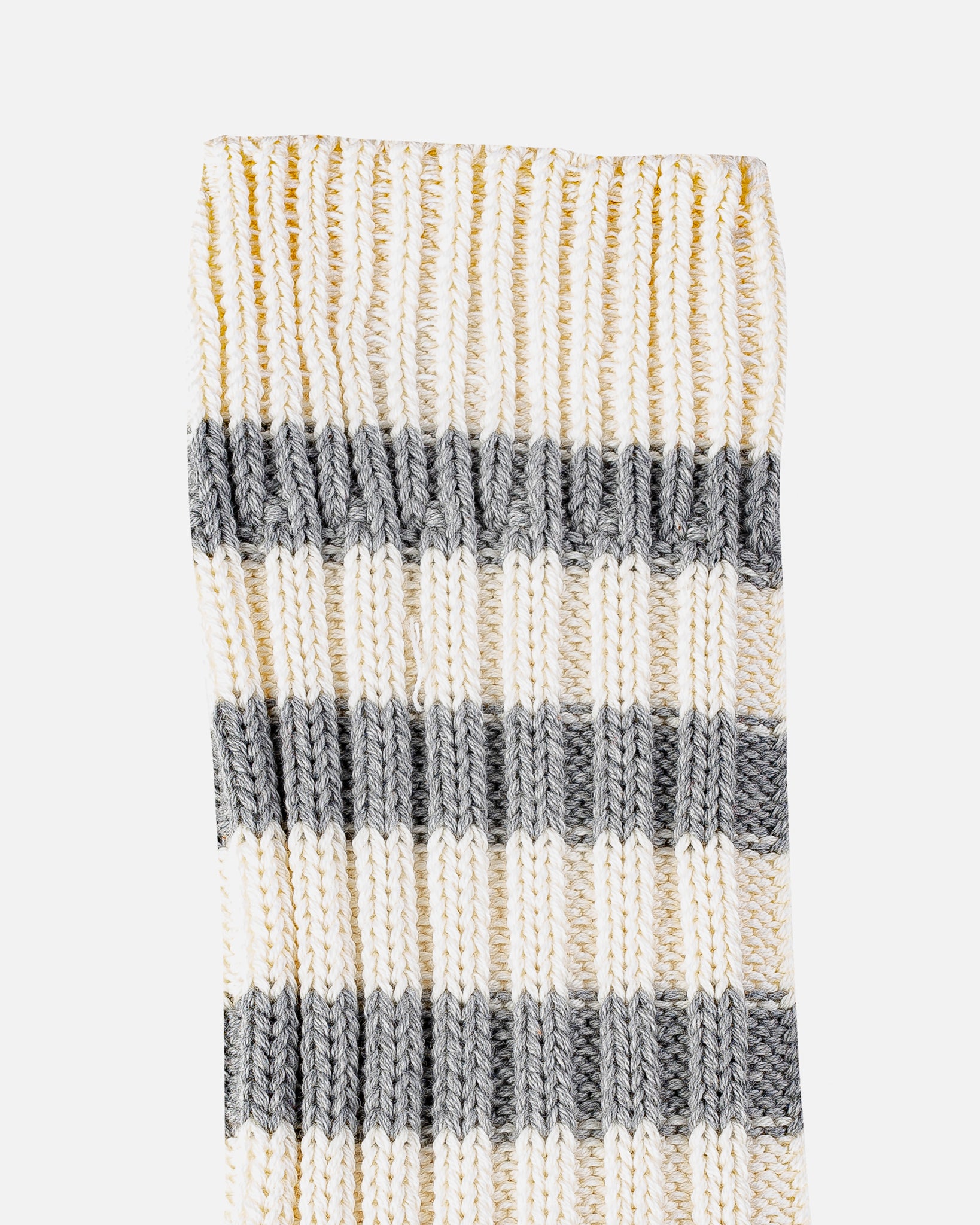 Decka Heavyweight Socks / Stripes - Ivory x Grey