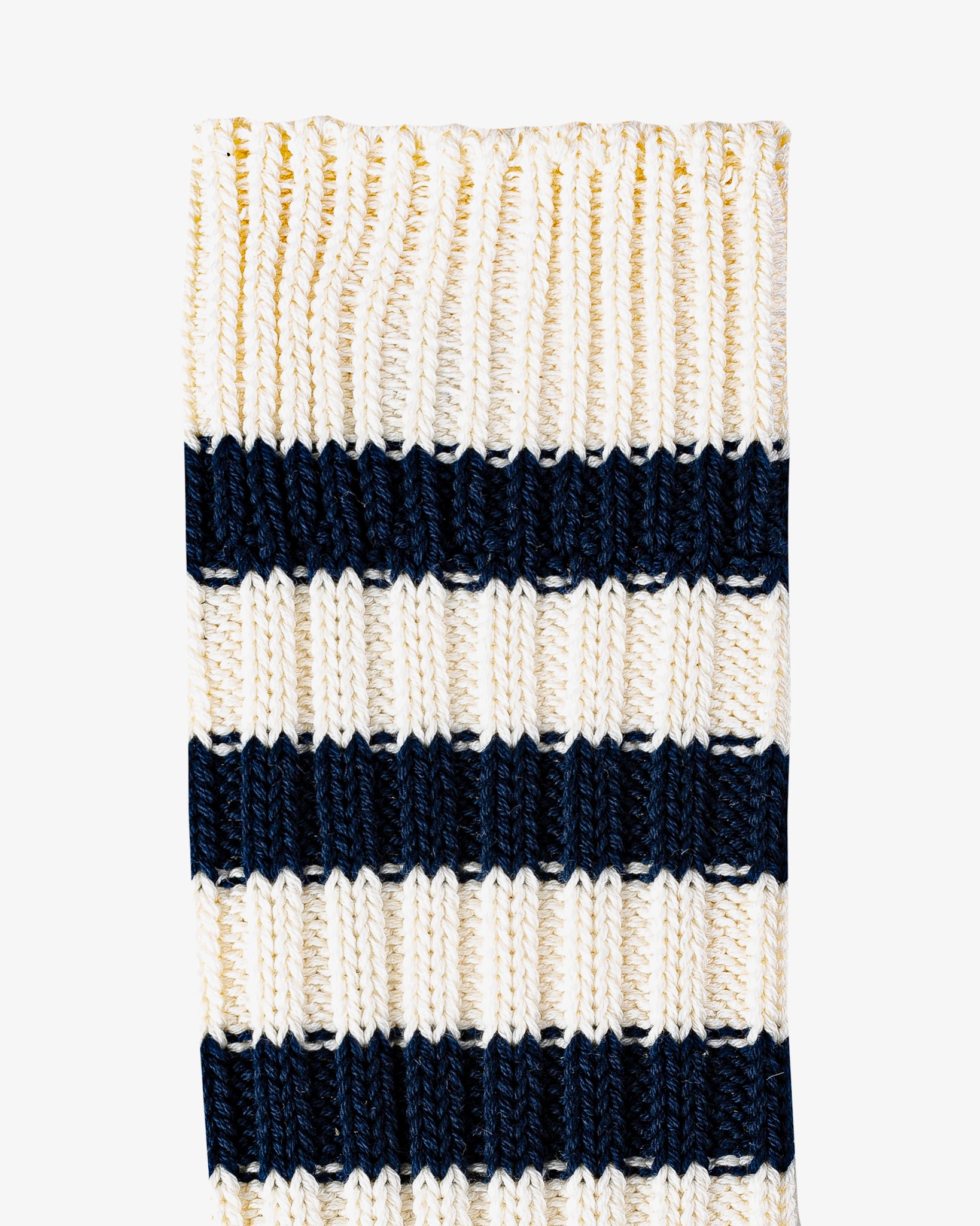 Decka Heavyweight Socks / Stripes - Ivory x Navy