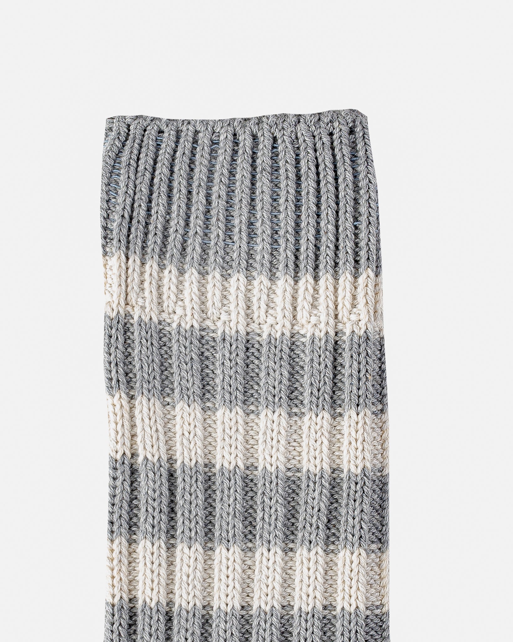 Decka Heavyweight Socks / Stripes - Grey x Ivory