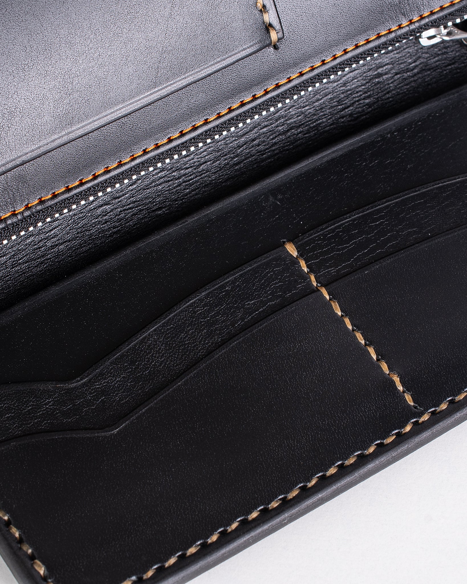 Iron Heart Long Shell Cordovan Wallet - Black