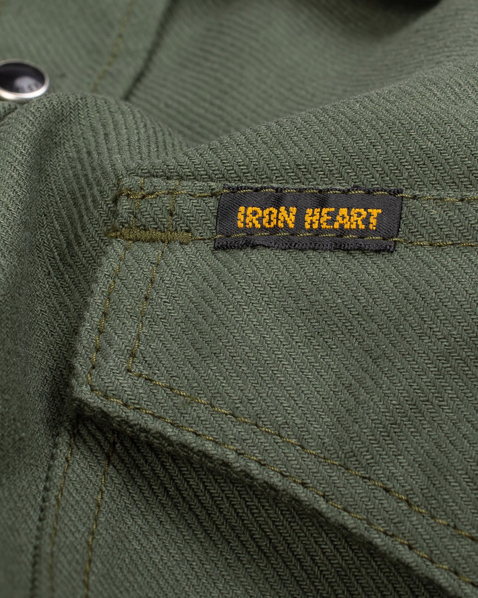 Military Serge Western Shirt - Olive – Iron Heart