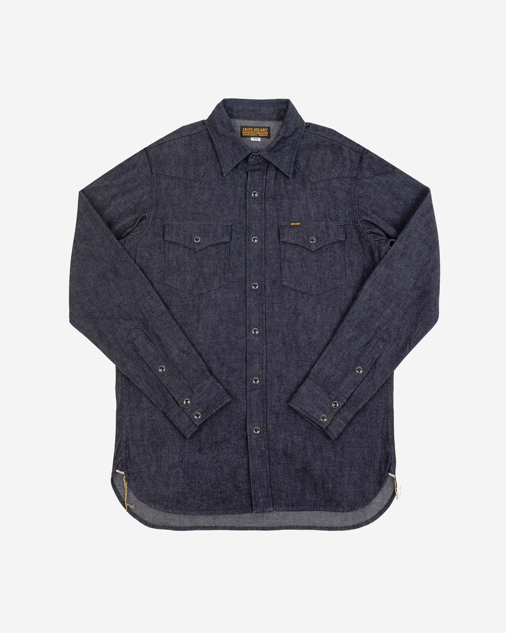 10oz Selvedge Denim Western Shirt - Indigo