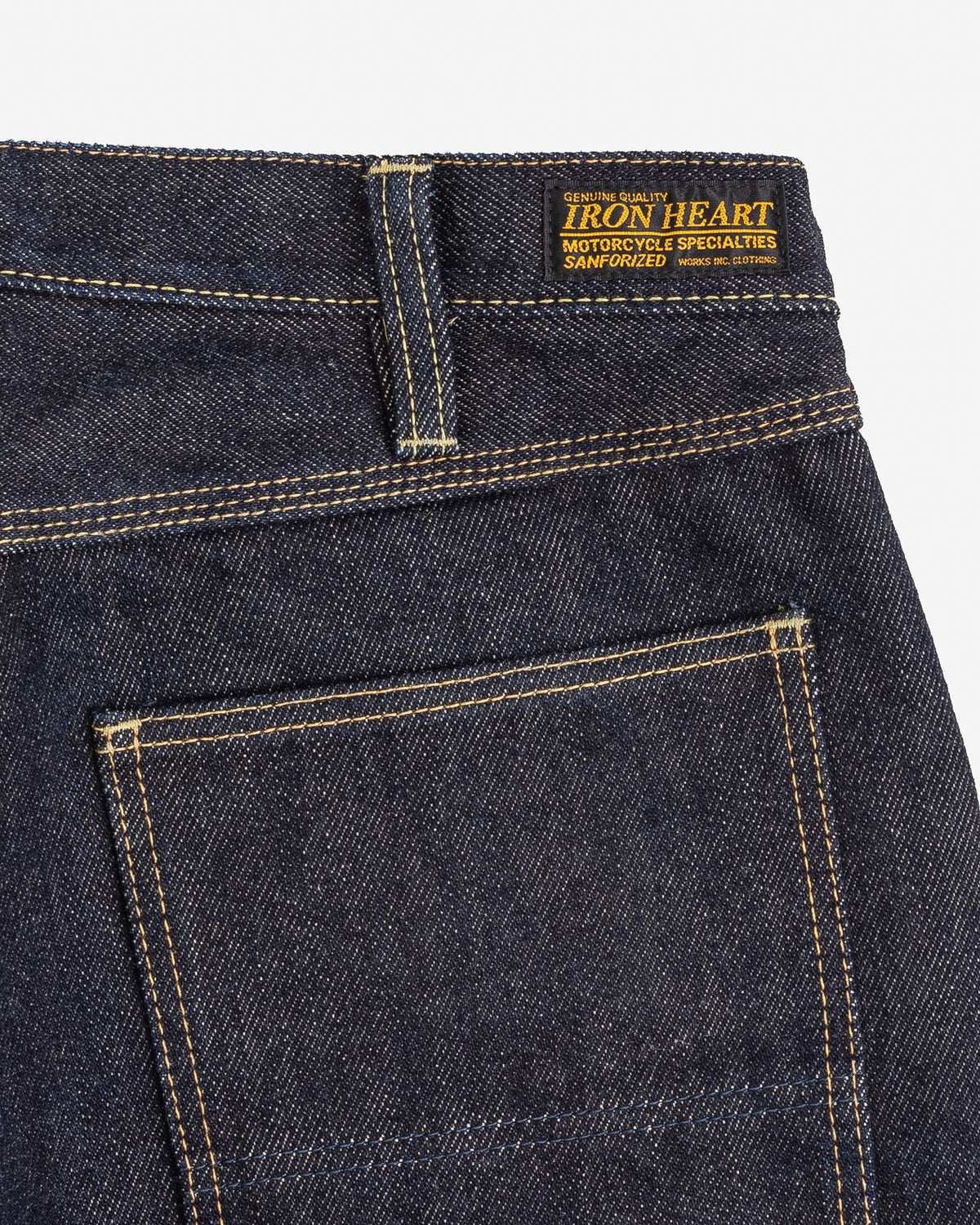 Iron Heart Double Front 21oz Indigo Selvedge Denim Engineer