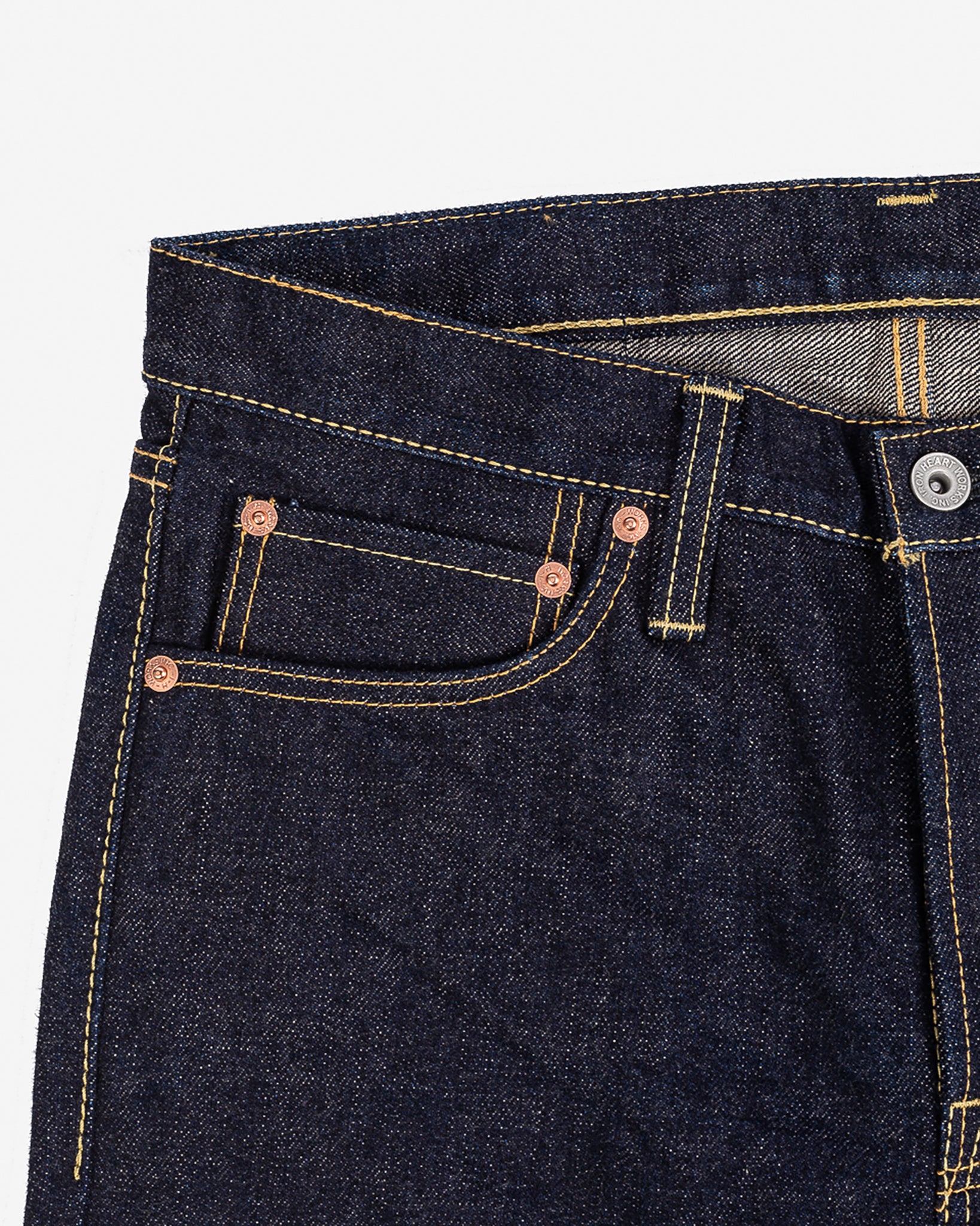 Iron Heart 18oz Vintage Selvedge Denim Slim Straight Cut Jeans