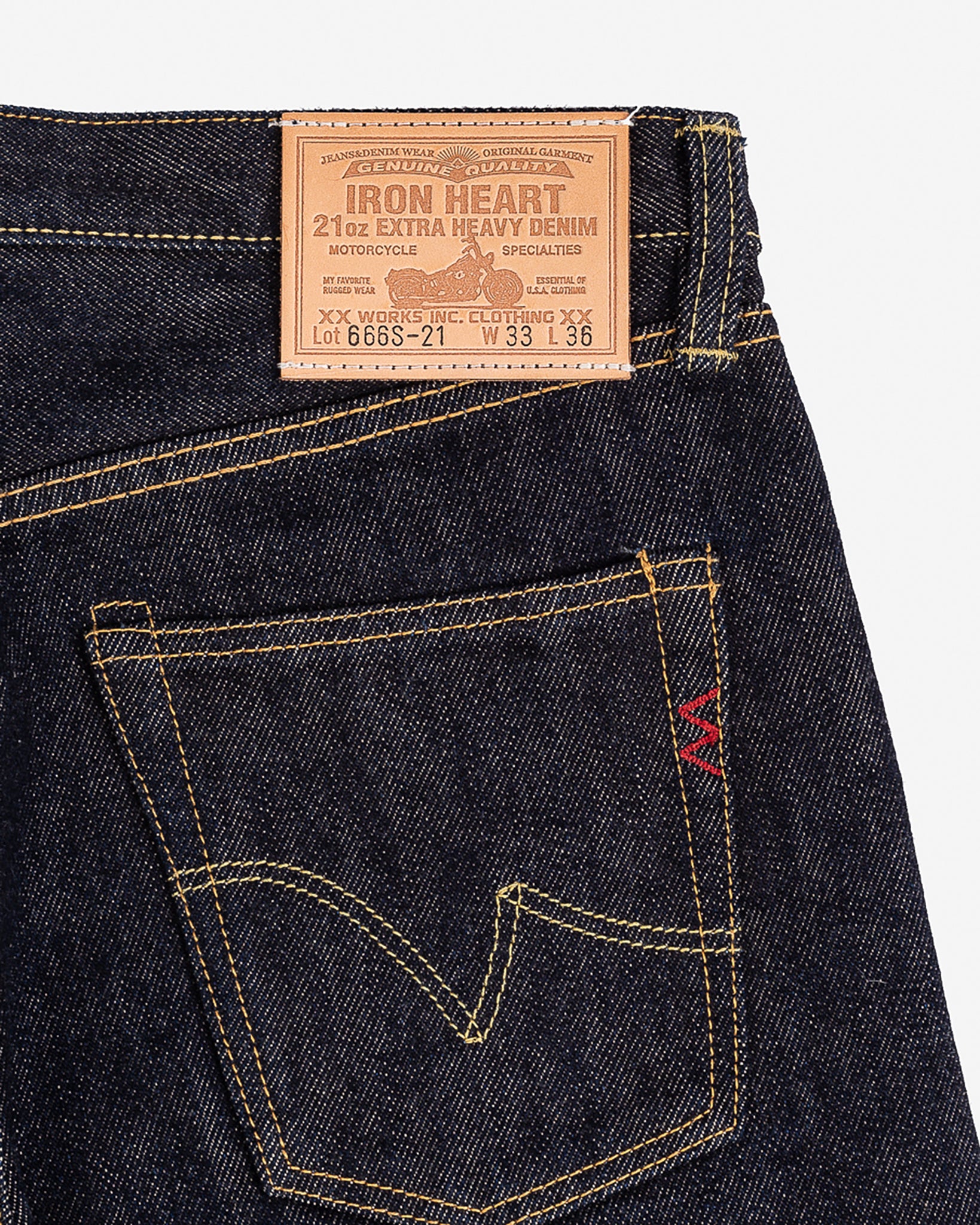 アイアンハートIRON HEART IH-666S-16oz w32 Iron Heart - IH-666S-SLB - 16oz Slubby Selvedge Slim