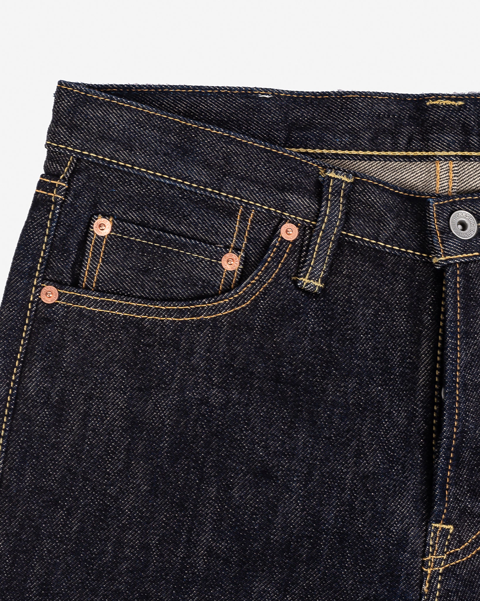 Iron Heart 21oz Selvedge Denim Slim Straight Cut Jeans - Indigo