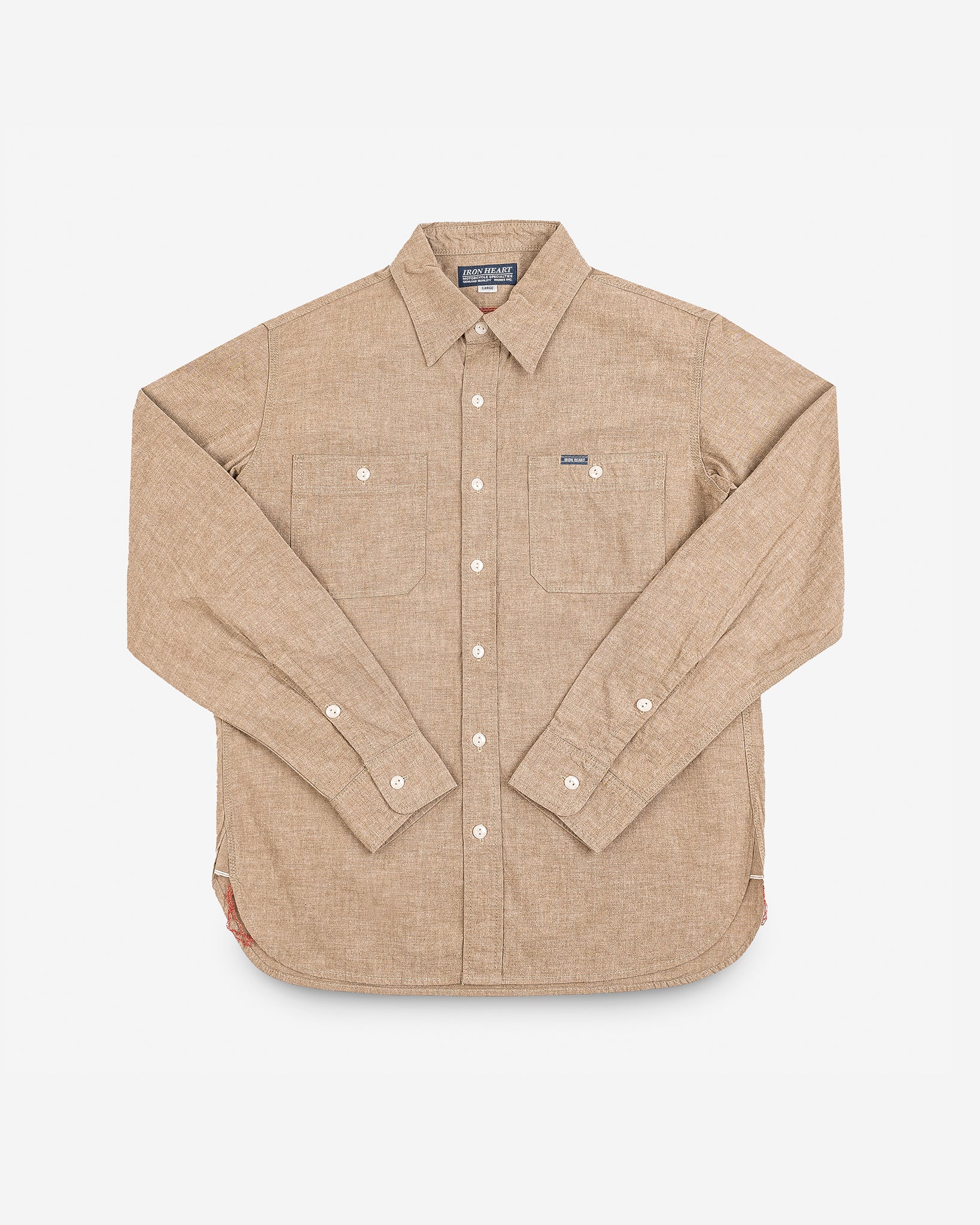10oz Selvedge Chambray Work Shirt - Khaki
