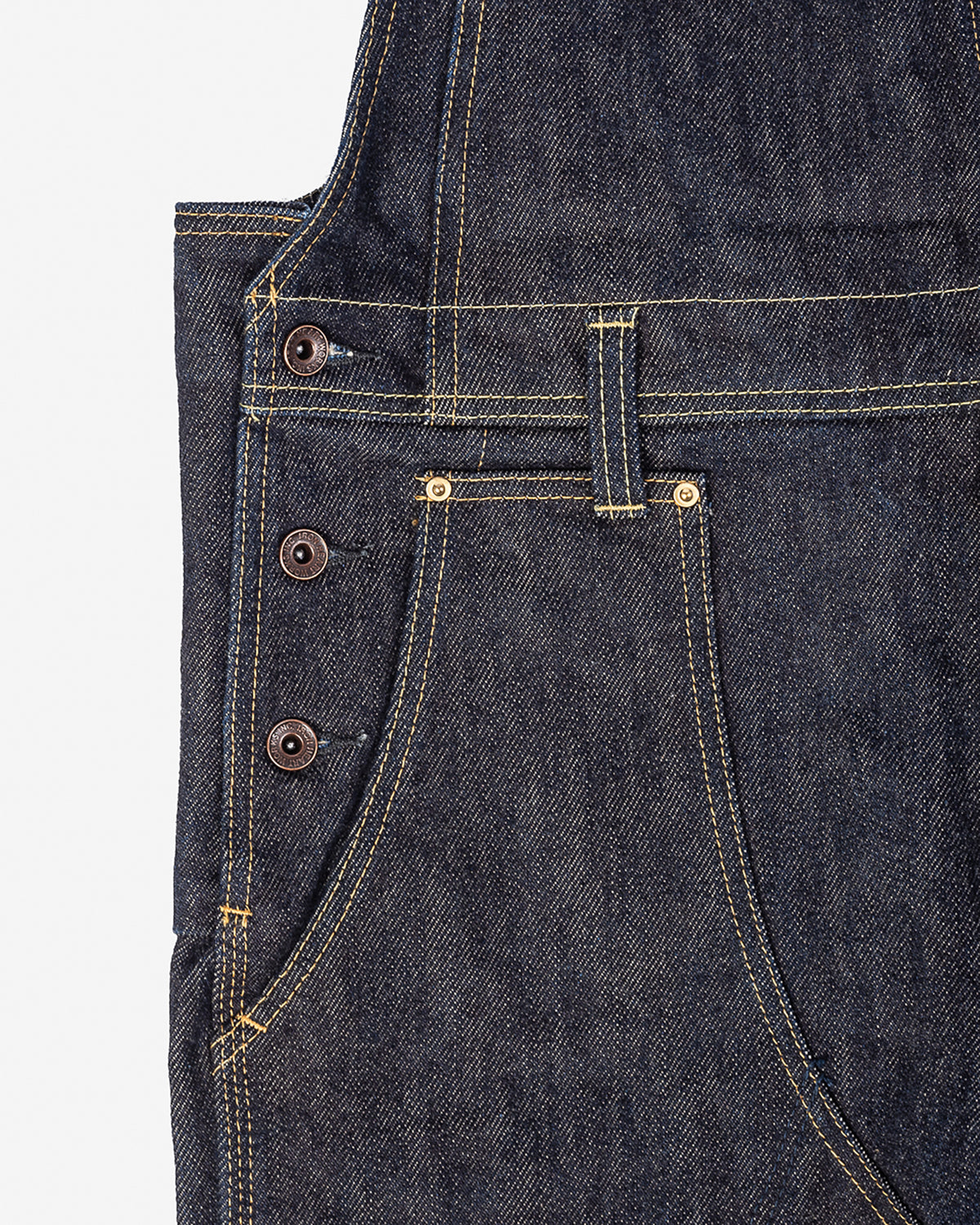 Salopette En Denim Iron Heart 21oz – Taille 32 – Indigo – Genoux Renforcés – Fabriqué Au Japon