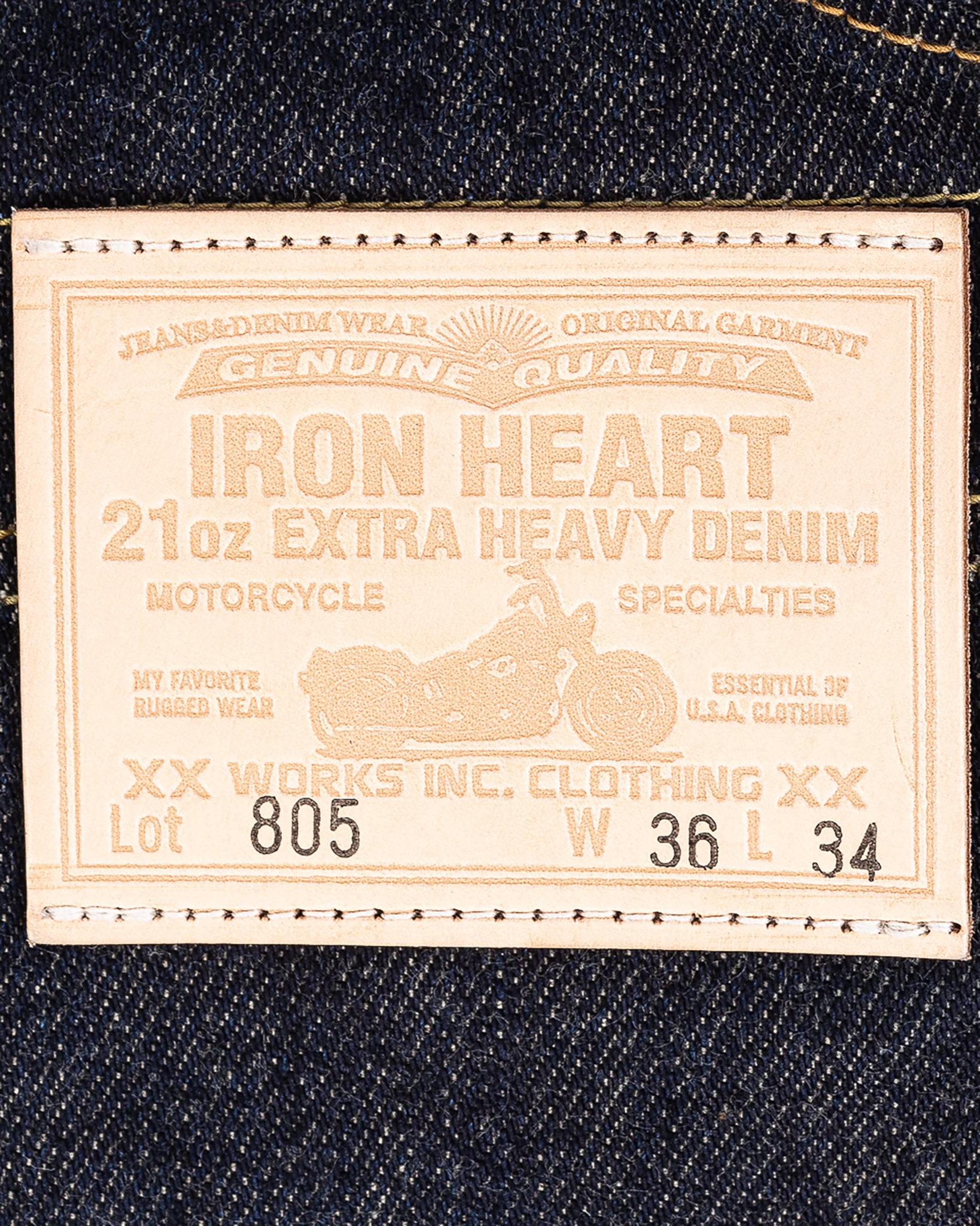 Iron Heart 21oz Japanese Selvedge Indigo Denim Double Knee Overalls