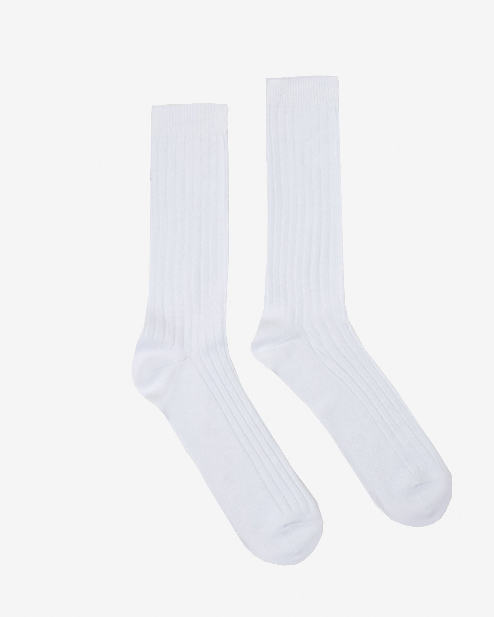 UTILITEES Mixed Cotton Crew Socks - White