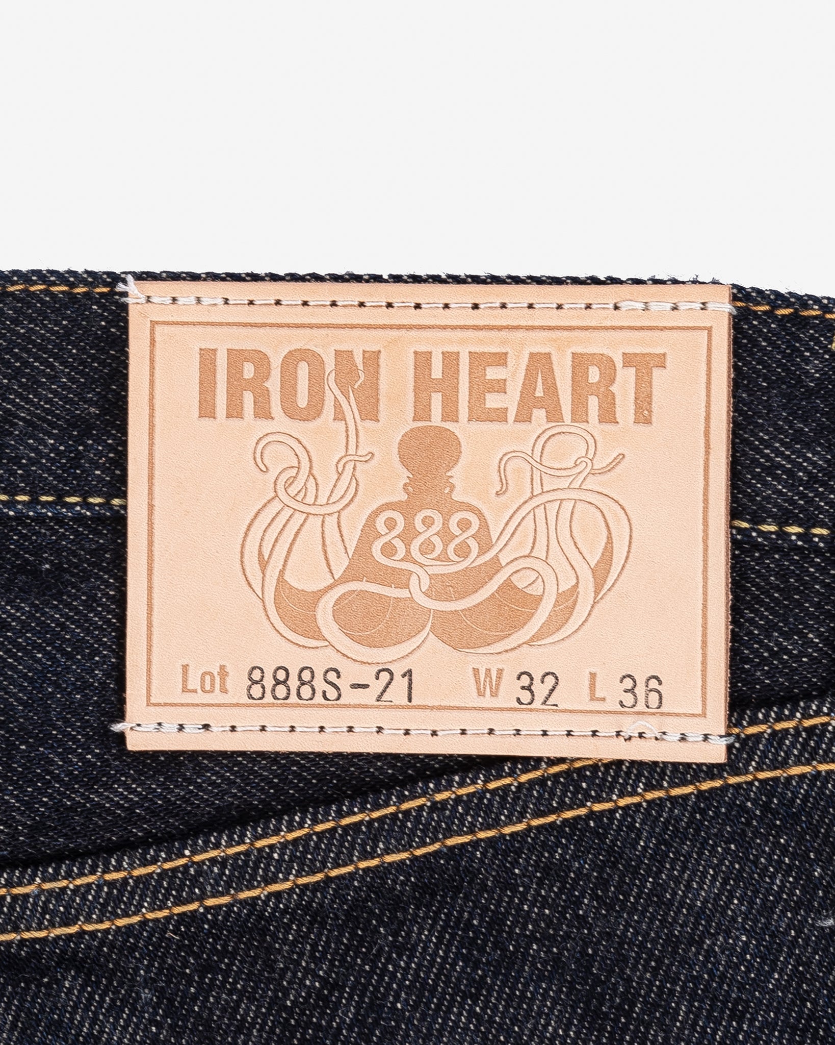 Iron Heart 21oz Selvedge Denim Medium/High Rise Tapered Cut Jeans