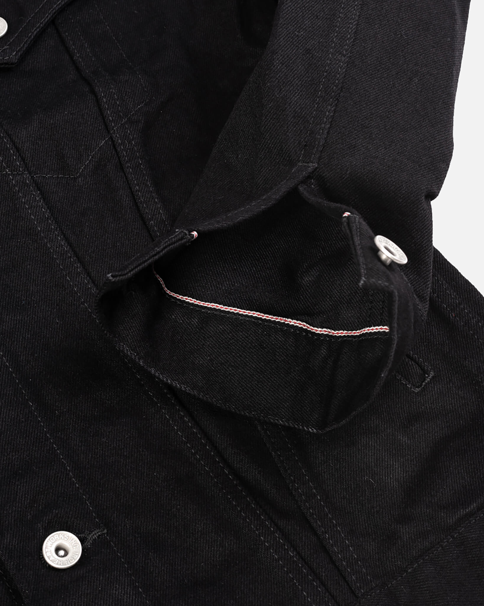 14oz Selvedge Denim Modified Type III Jacket - Black/Black