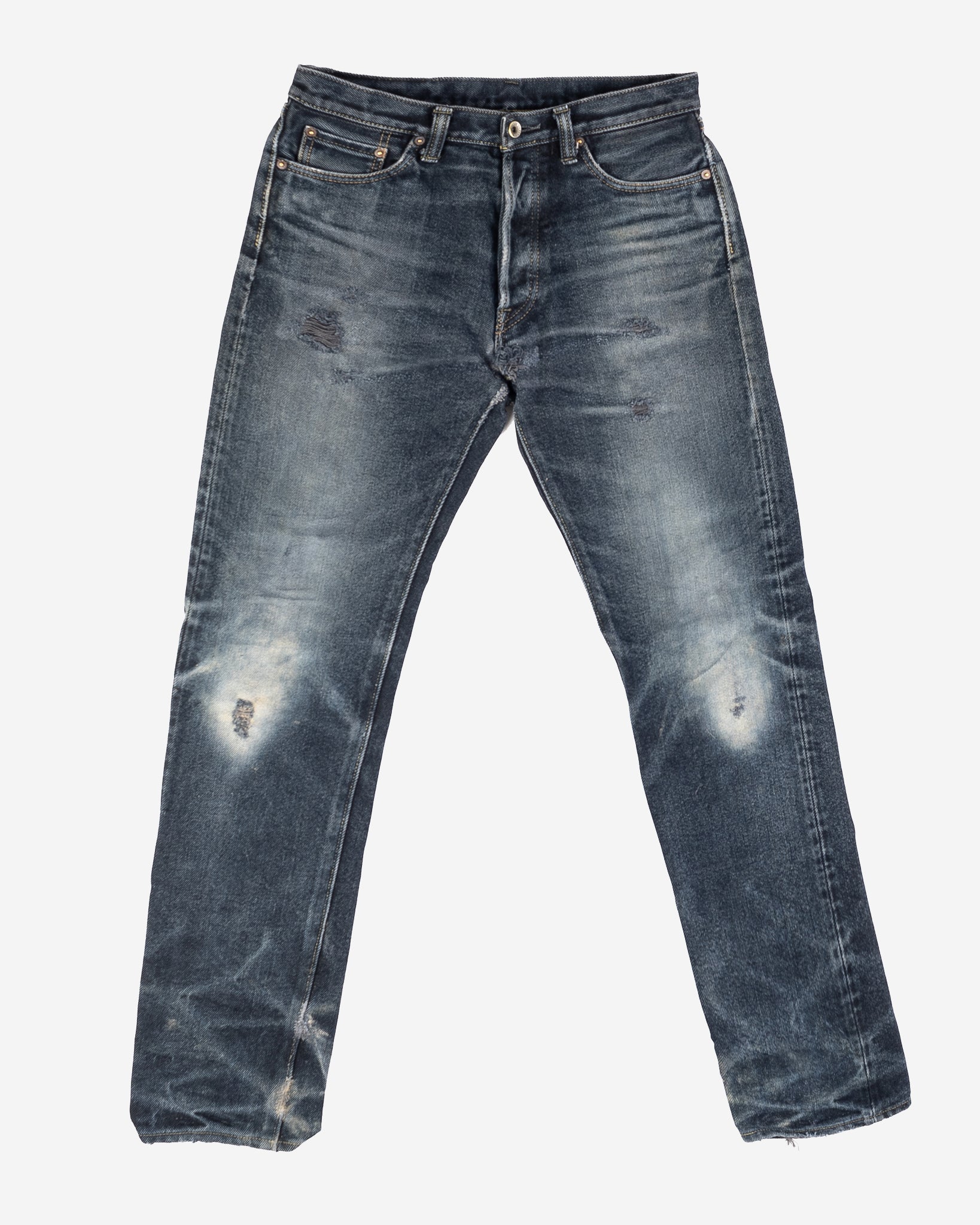 21oz Selvedge Denim - Indigo Overydyed Black