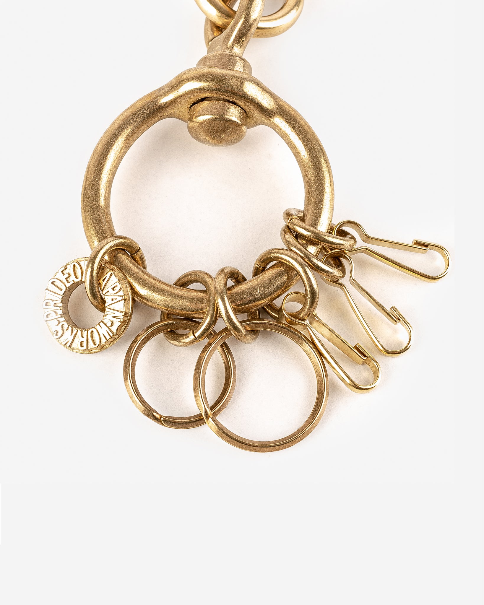 Large Clip with Rings and Clips - Brass