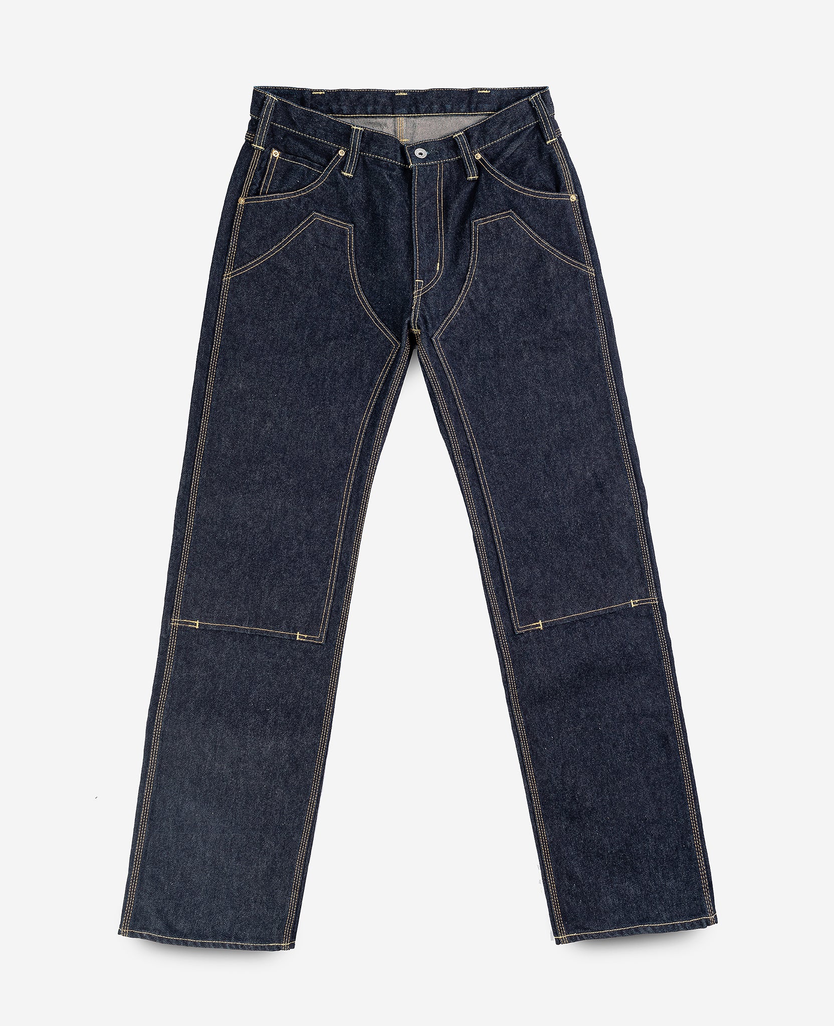14oz Selvedge Double Knee Work Pants - Indigo