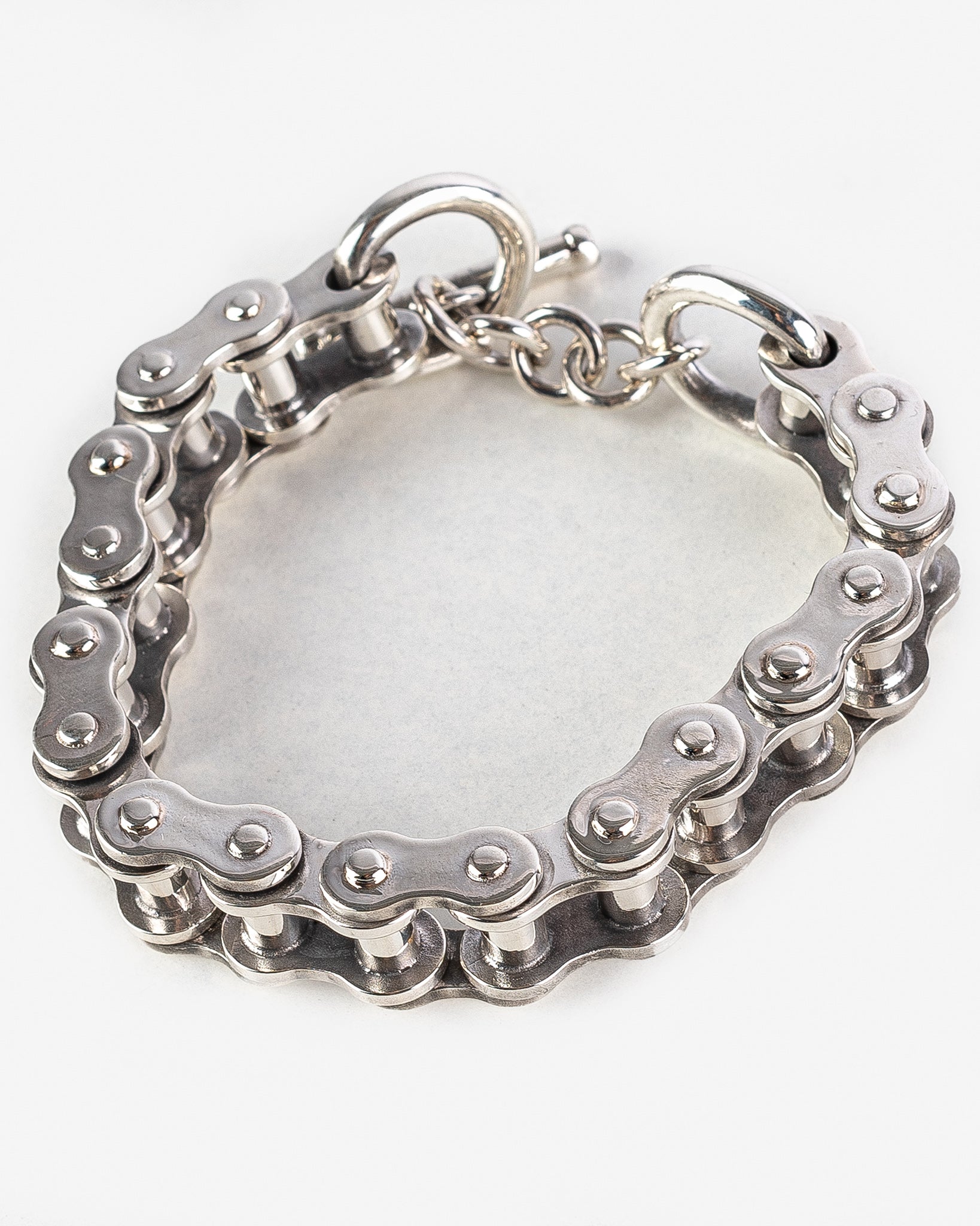"Motorcycle Chain" Bracelet - Sterling Silver