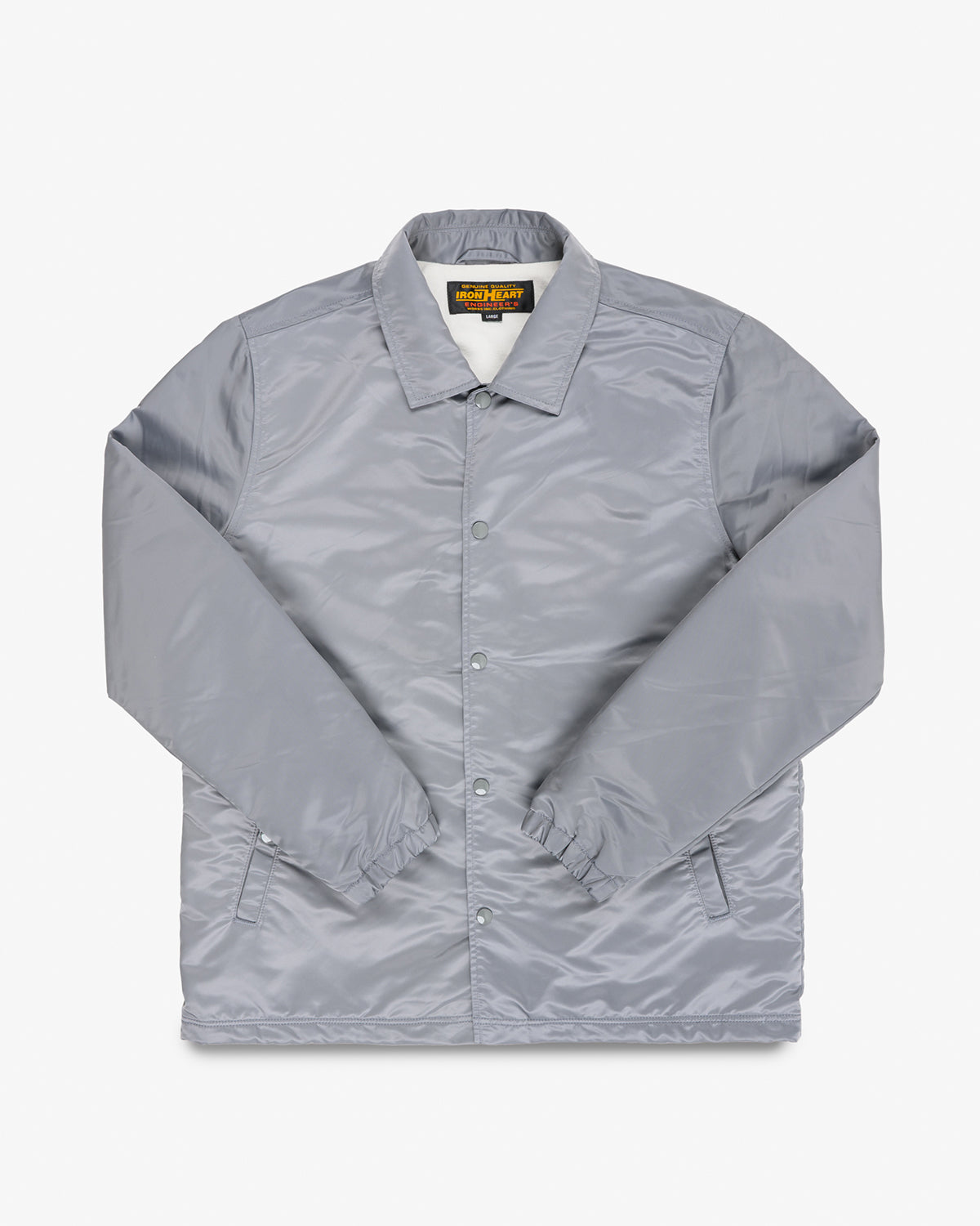 4.8oz Nylon Coach Jacket - Grey - No Patch