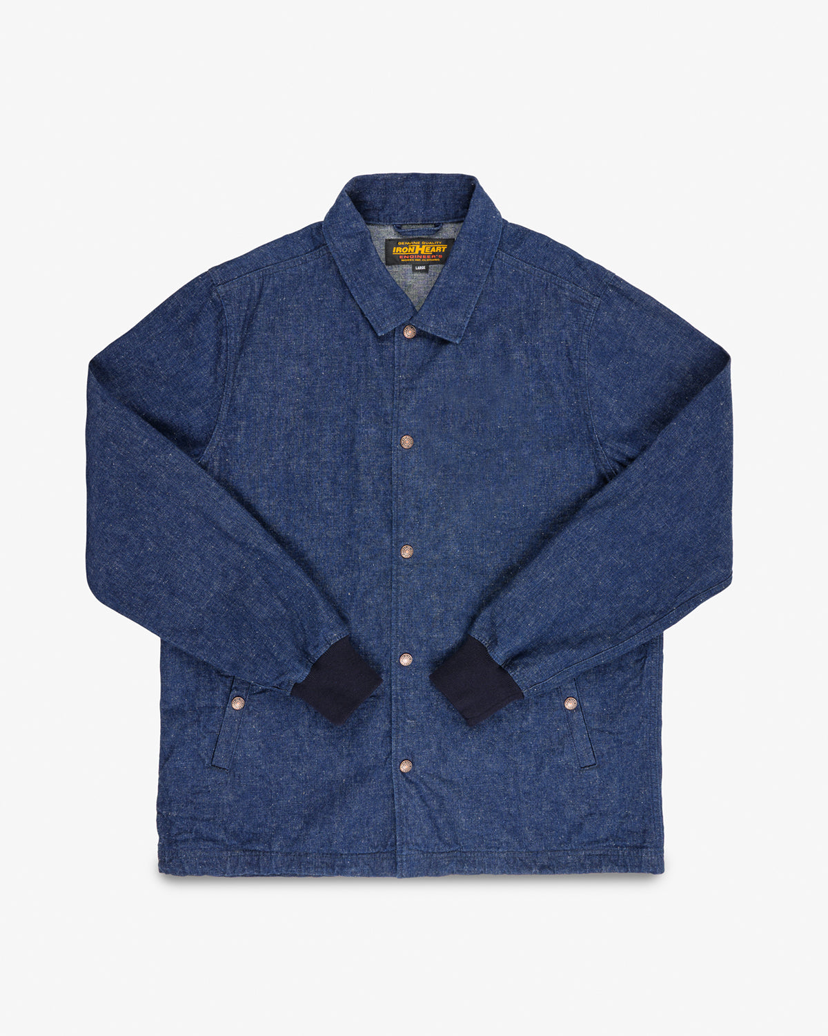 10oz Neppy Selvedge Denim Coach Jacket - Indigo - No Patch