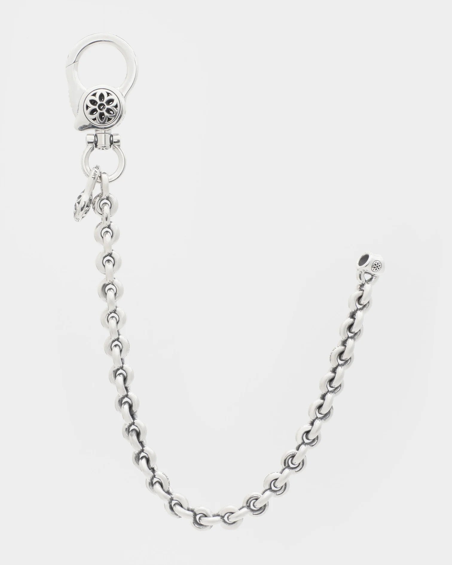 GOOD ART HLYWD Clip 8 Fin Link Wallet Chain Size B - Sterling Silver