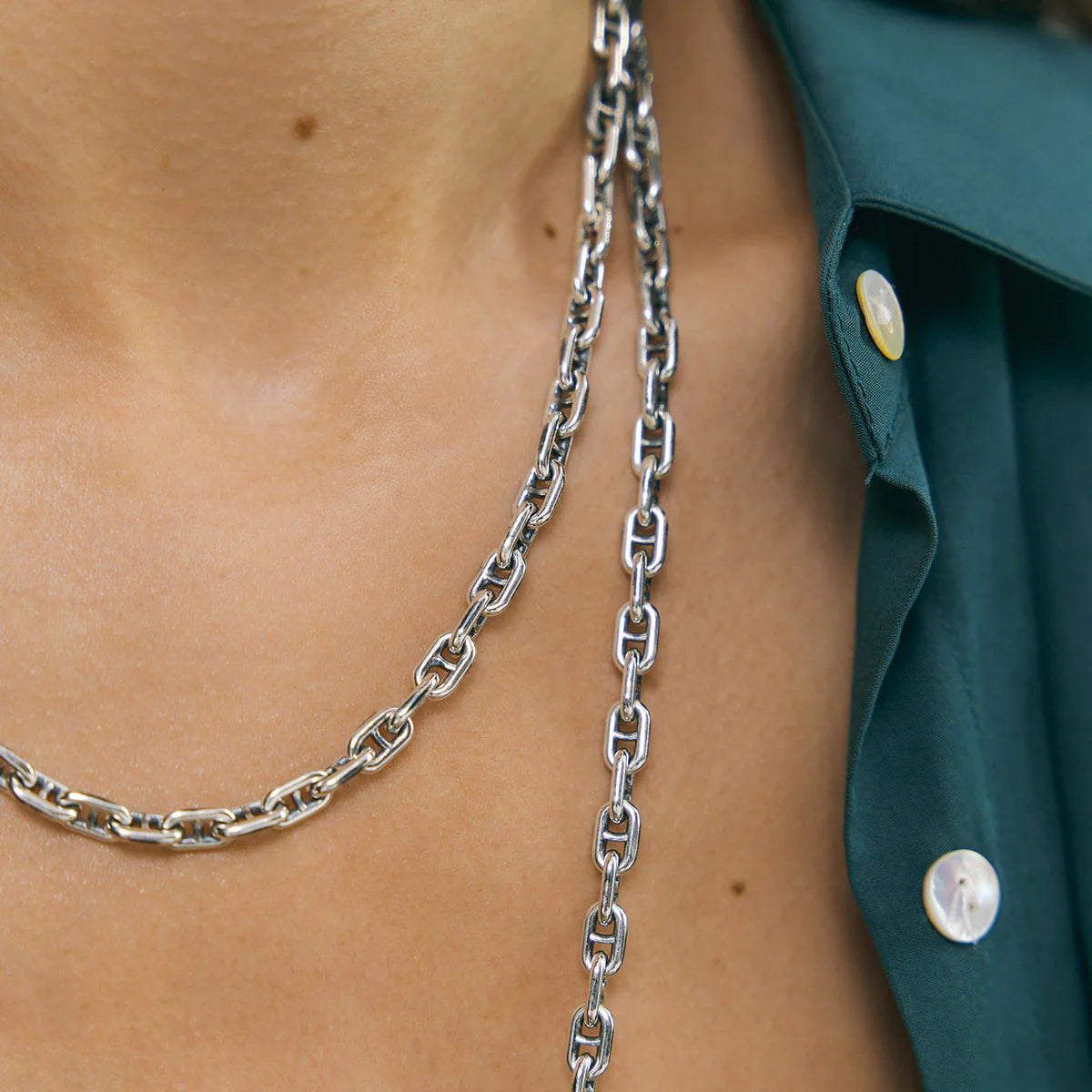 GOOD ART HLYWD Model 22 Necklace Link Size 3A At 24'' - Sterling Silver