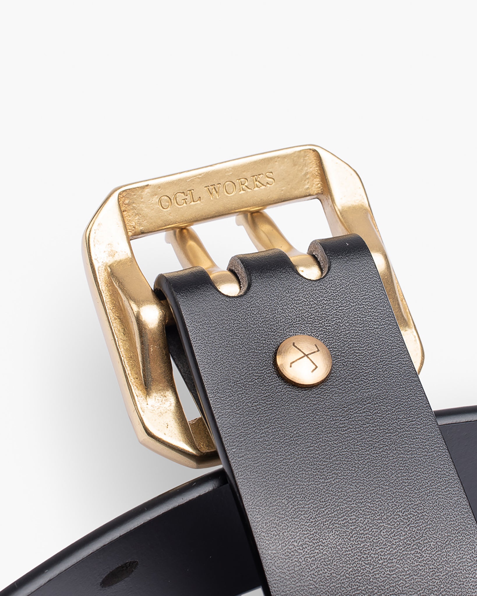 Obbi Good Label Full-Dyed Leather Double Prong Belt – Iron Heart Obbi Good Label Full-Dyed Leather Double Prong Belt – Iron Heart