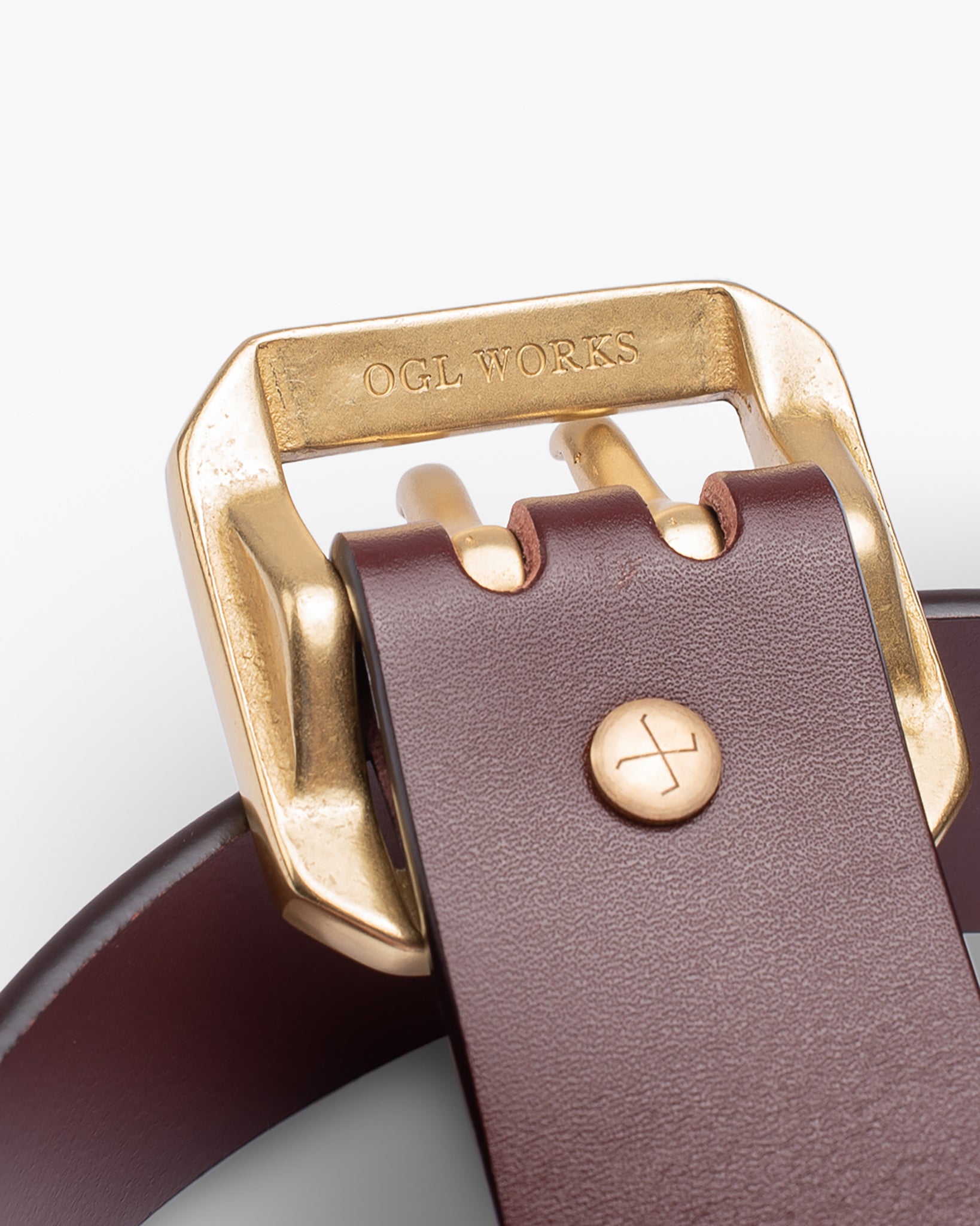 Obbi Good Label Full-Dyed Leather Double Prong Belt – Iron Heart