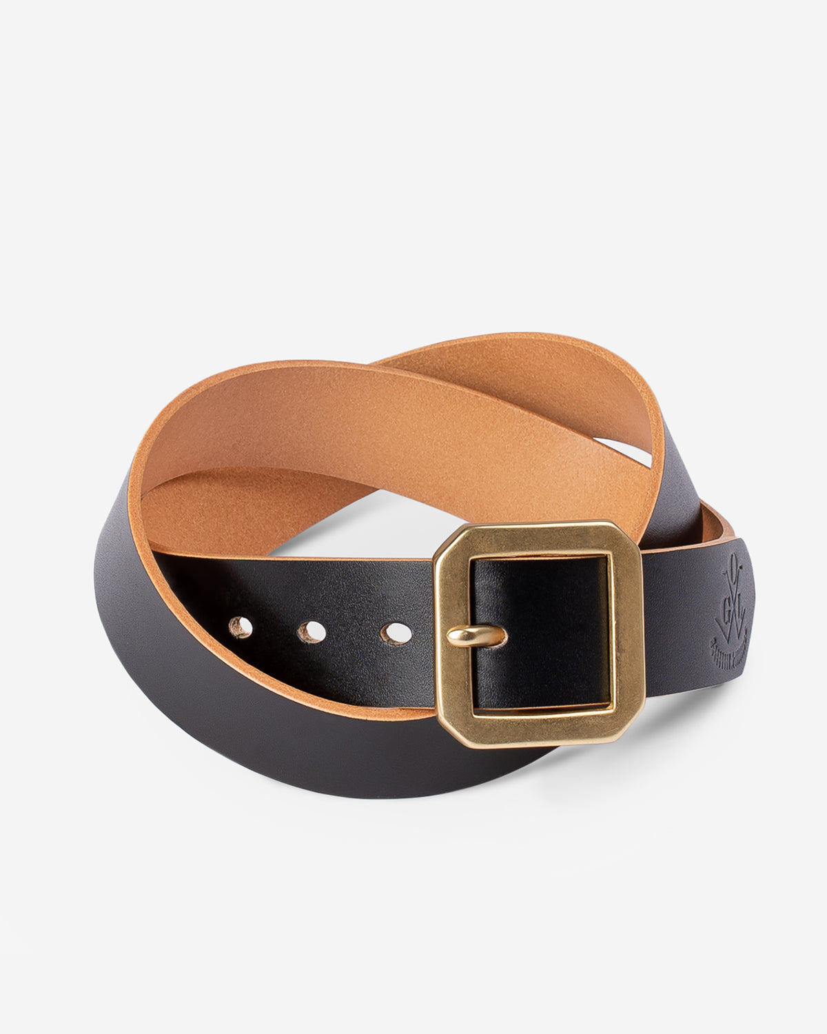 OGL Single Prong Garrison Buckle Leather Belt Hand Dyed