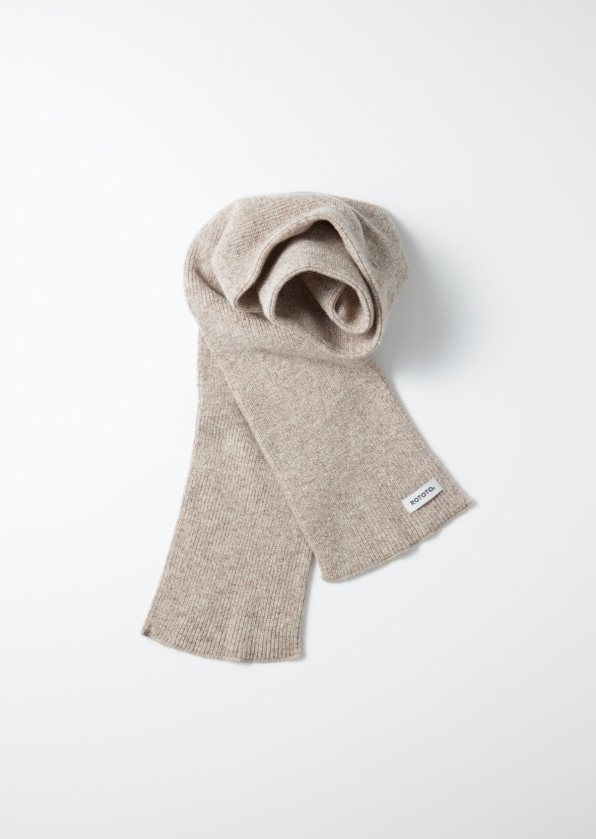 ROTOTO - Merino Lambswool Scarf - Brown