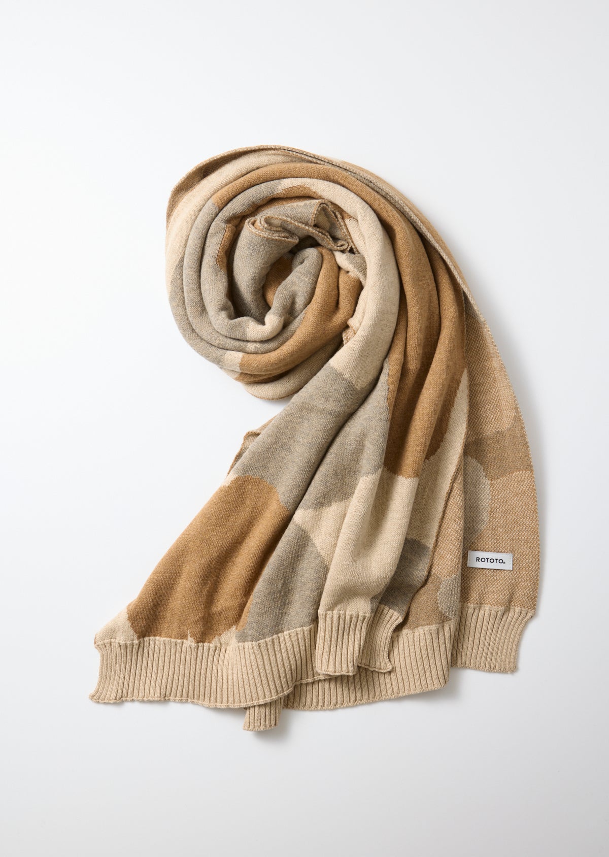 ROTOTO - Duck Camo Scarf - Beige
