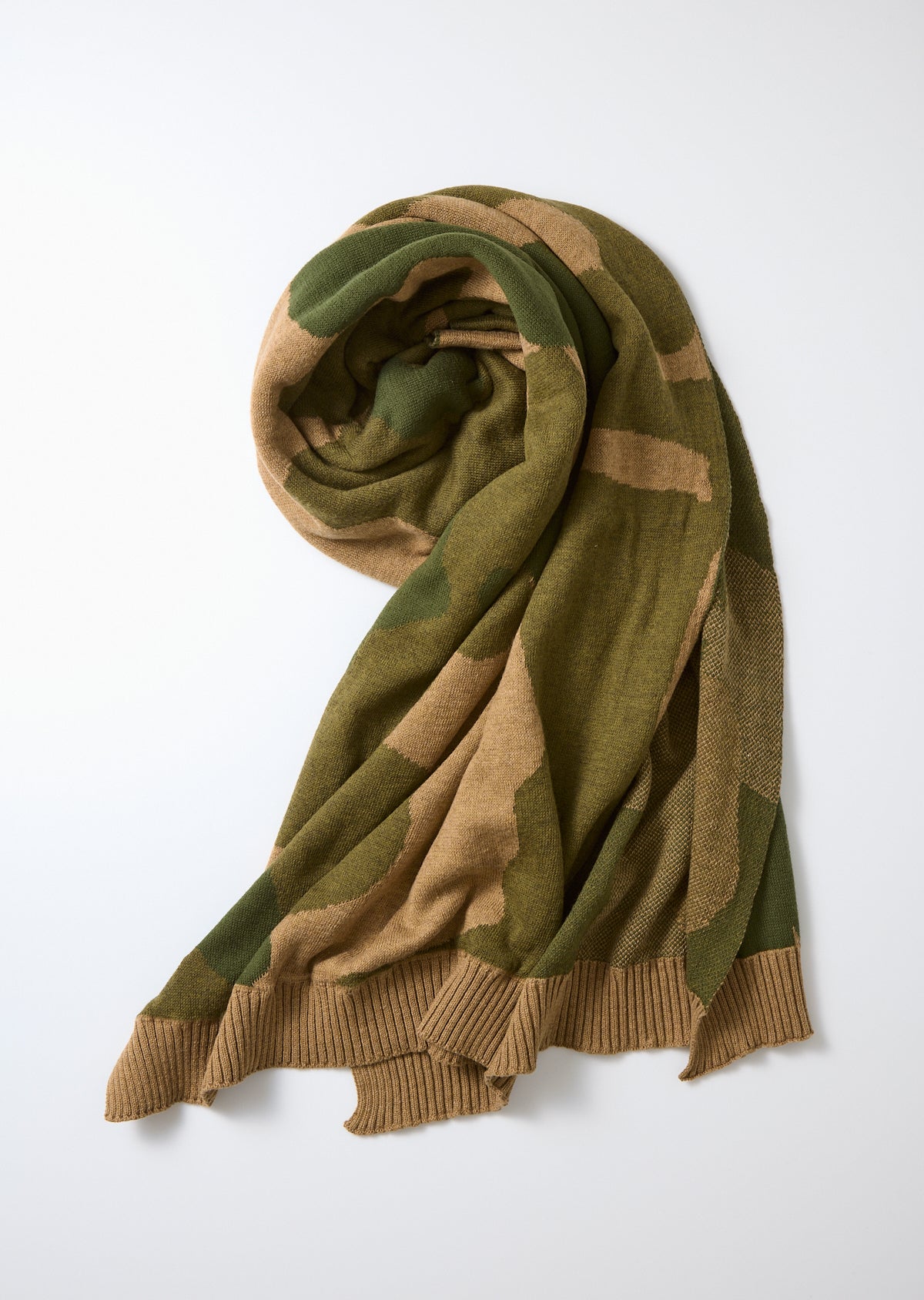 ROTOTO - Duck Camo Scarf - Dark Beige