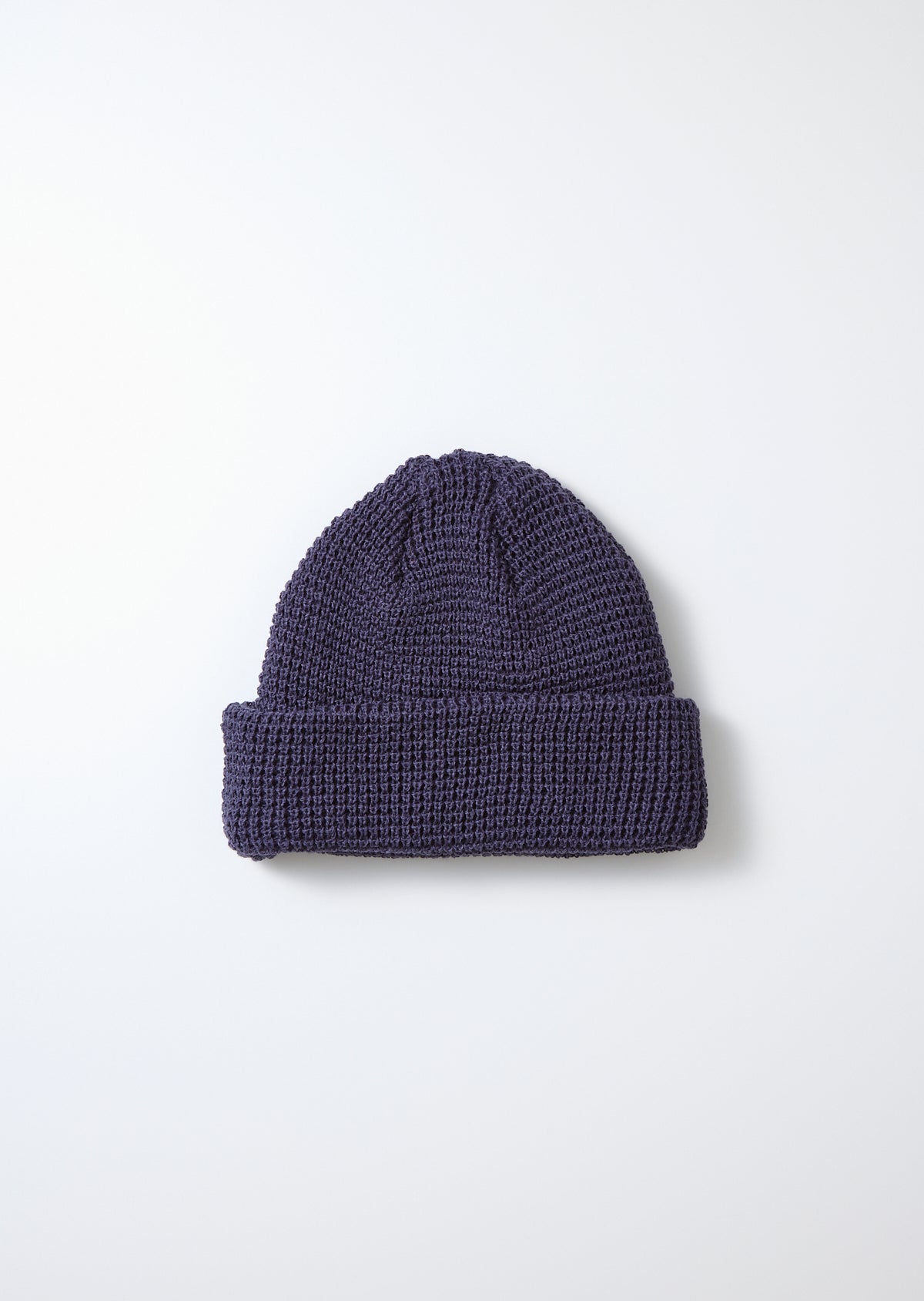 Cotton Waffle Knit Watch Cap Faded