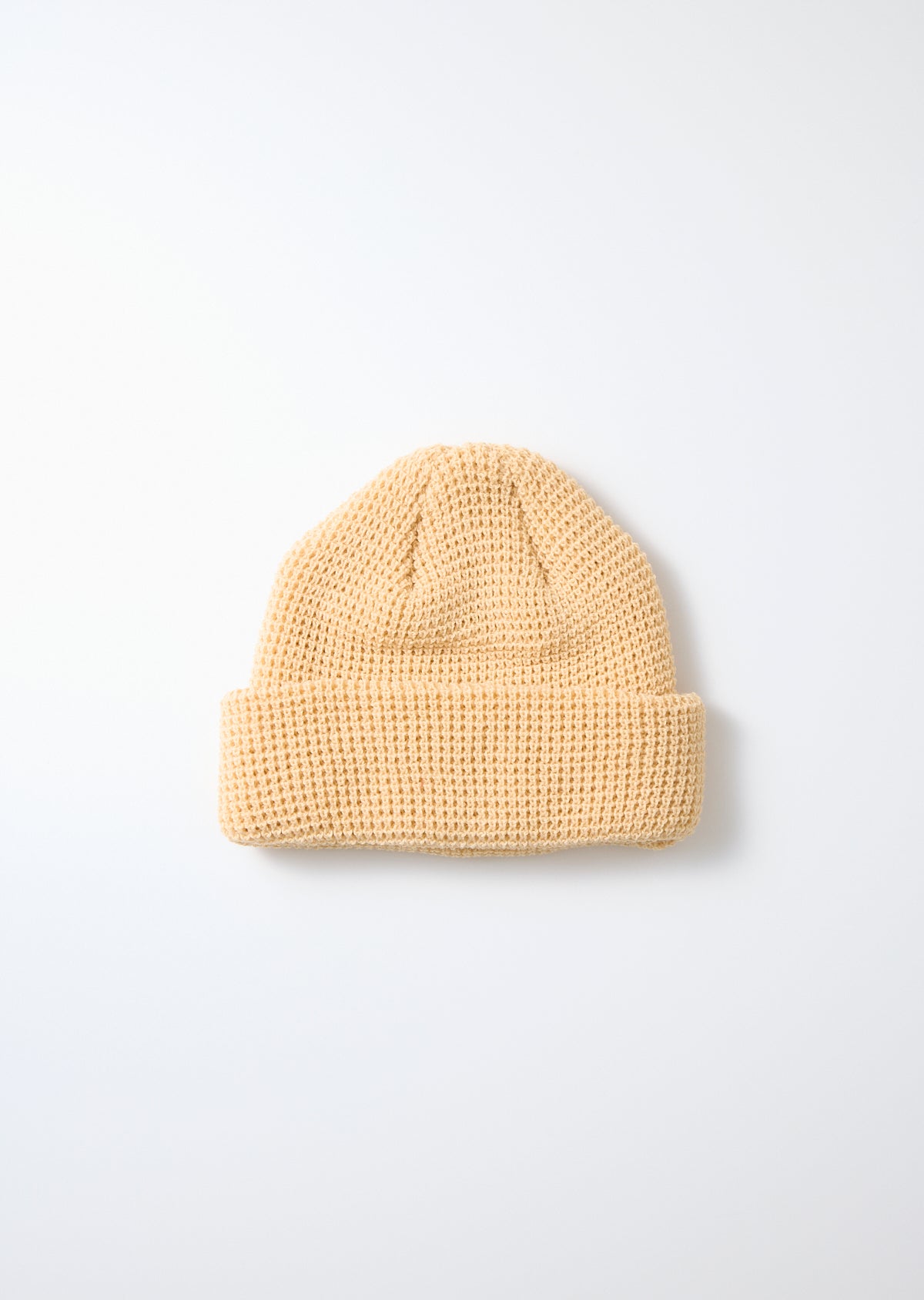 Cotton Waffle Knit Watch Cap Raw