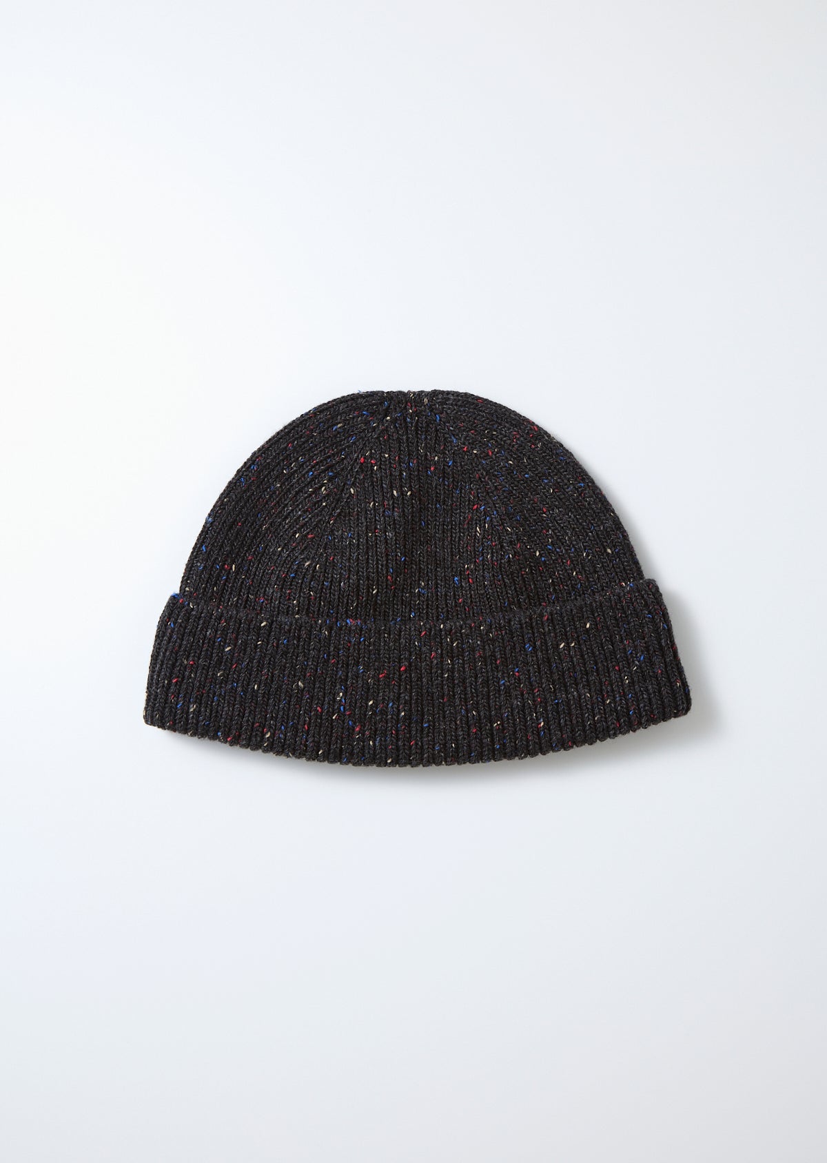 ROTOTO - Nep Wool Seamless Beanie - Charcoal