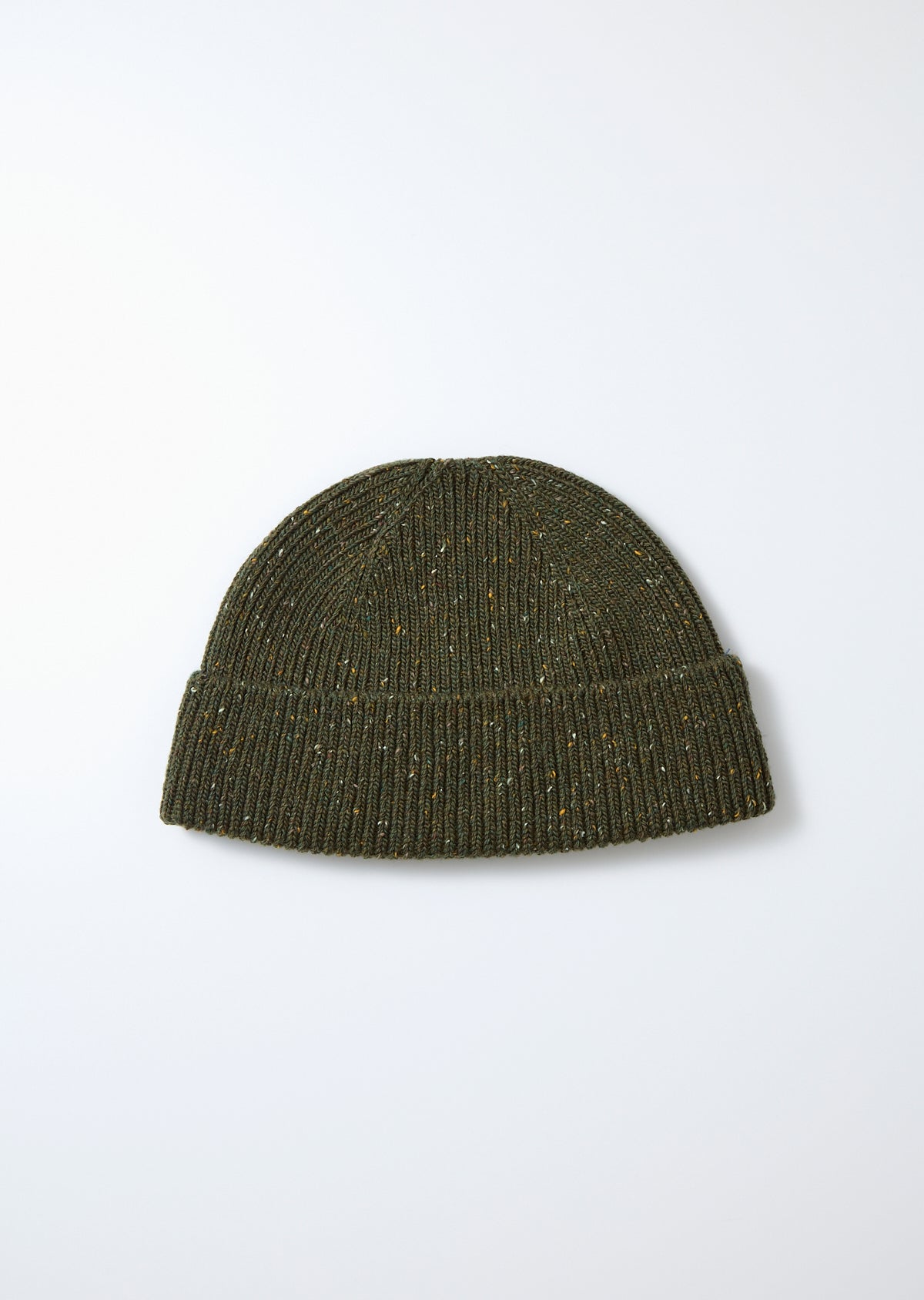 ROTOTO - Nep Wool Seamless Beanie - Olive