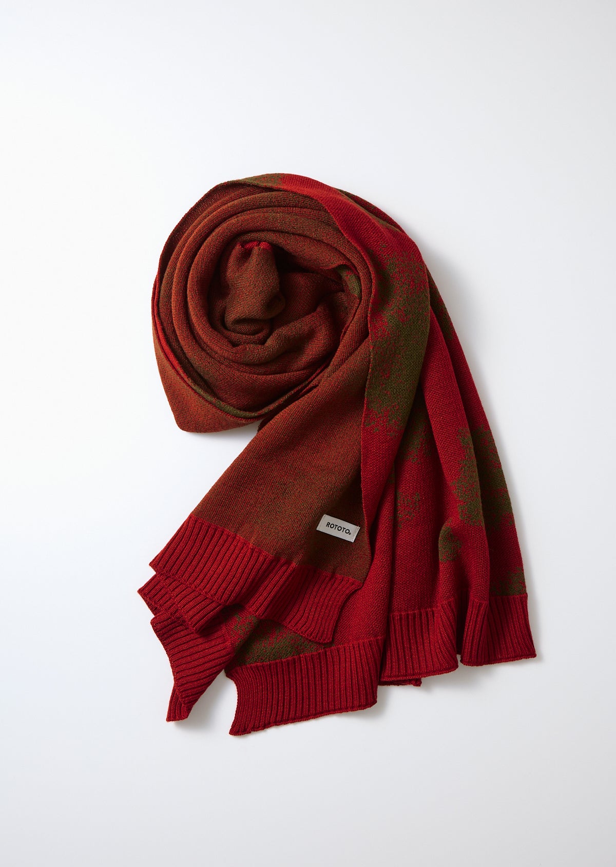 ROTOTO - Snow Camo Scarf - Red