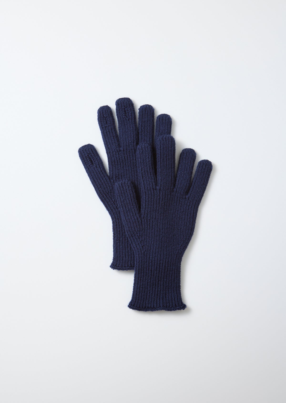 ROTOTO - Washable Merino Knit Touch Gloves - Navy Blue
