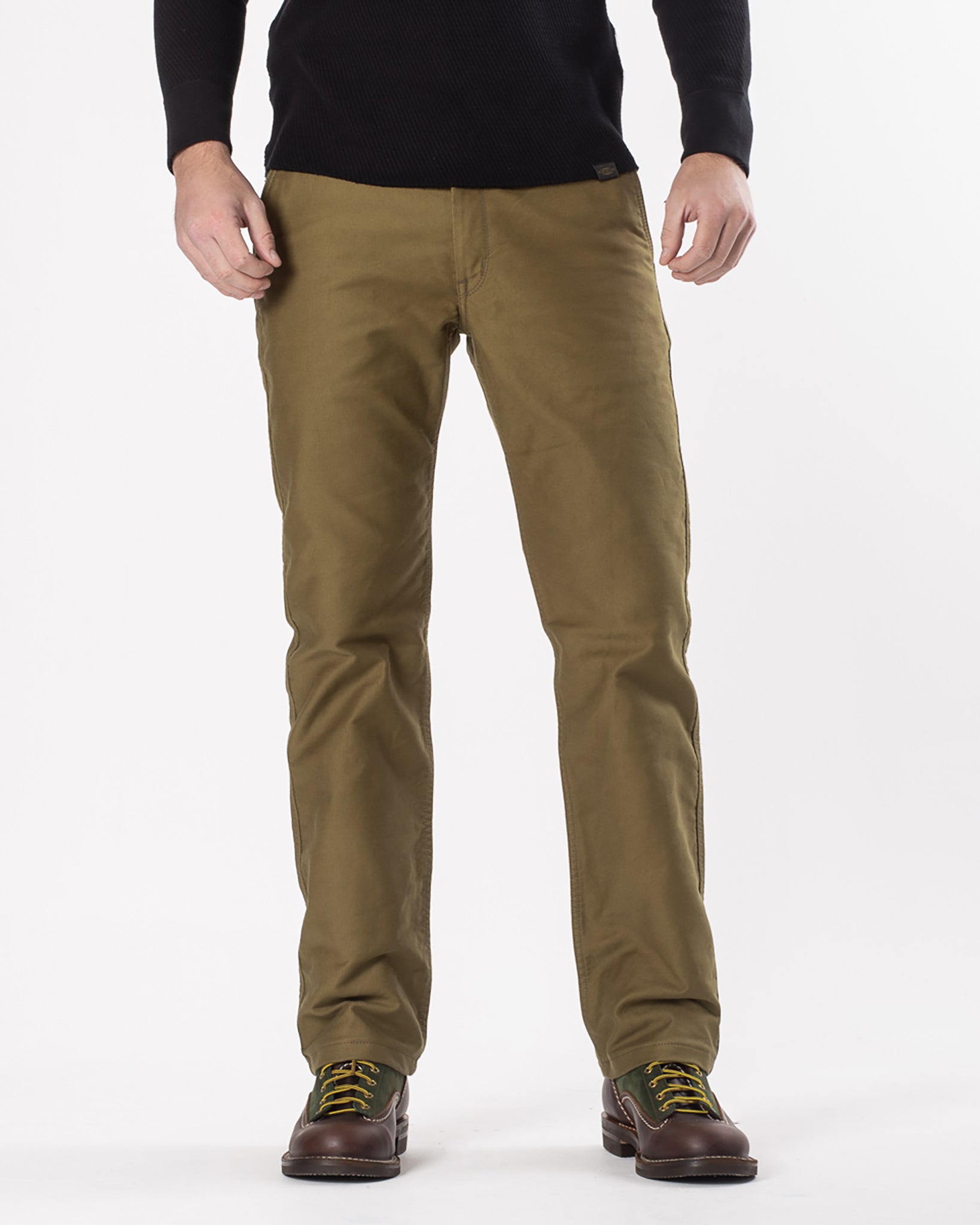 11oz Cotton Whipcord Work Pants - Khaki – Iron Heart