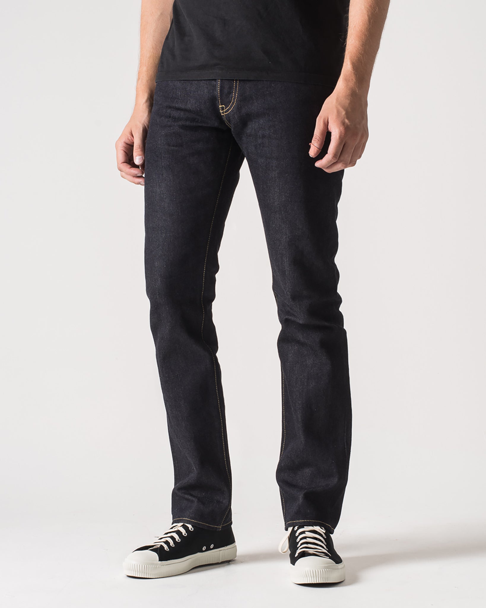 14oz Selvedge Denim Slim Tapered Cut Jeans - Indigo