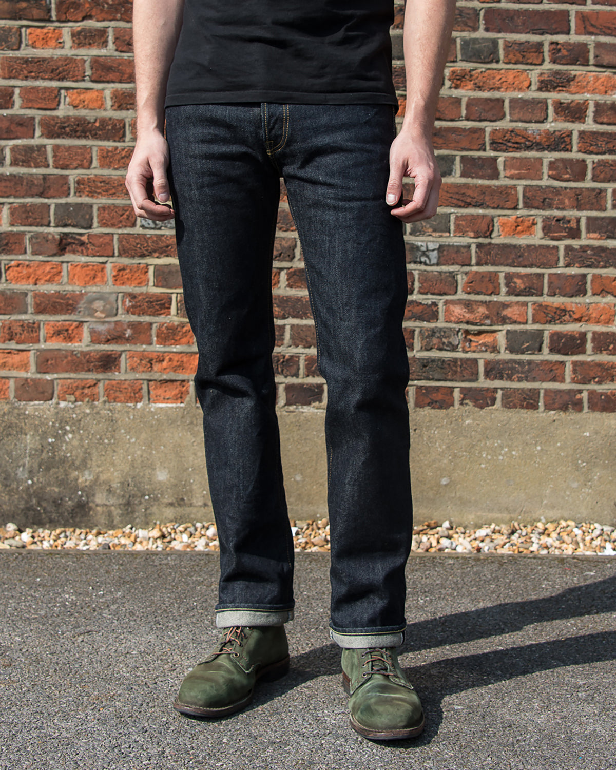 Iron Heart 21oz Selvedge Denim Slim Straight Cut Jeans - Indigo