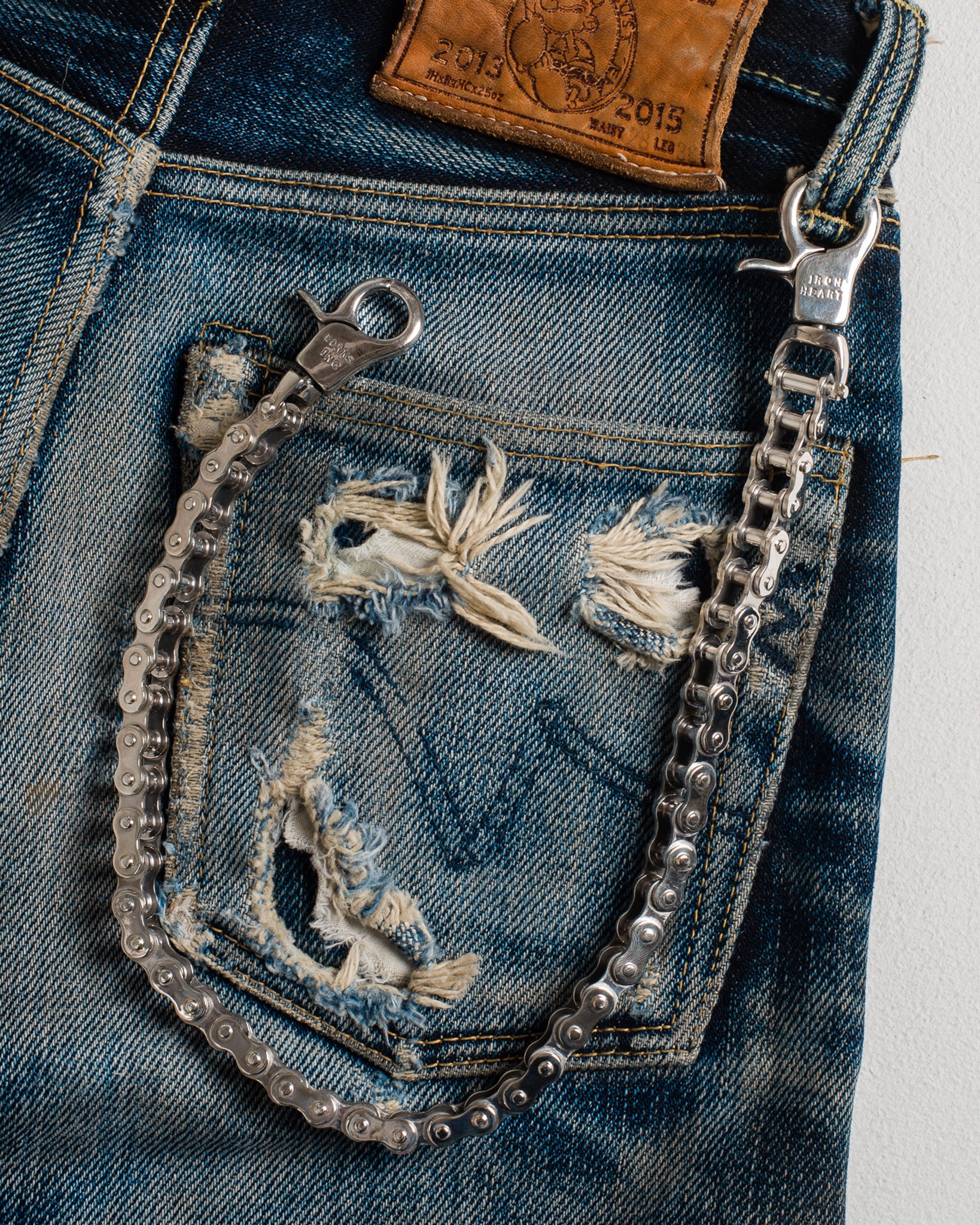 "Motorcycle Chain" Wallet Chain - Sterling Silver