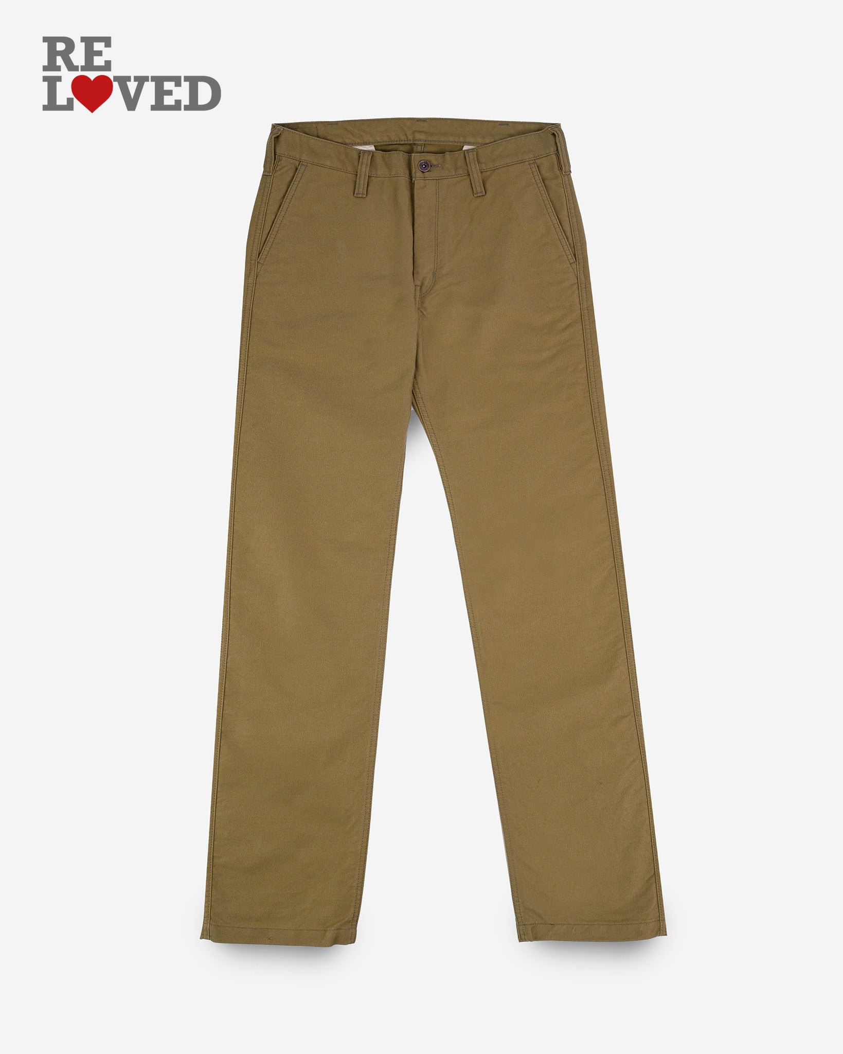 11oz Cotton Whipcord Work Pants - Khaki (IH-720-KHA) Tag 31, Hemmed to 27.3"
