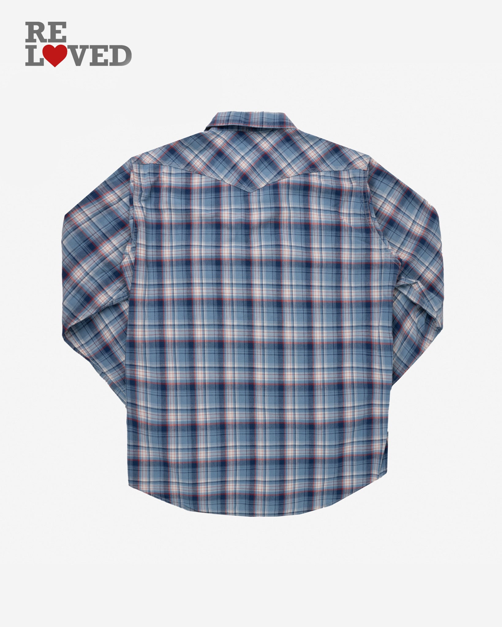 5.5oz Madras Check Western Shirt - Indigo (IHSH-220-IND) Size XXXL