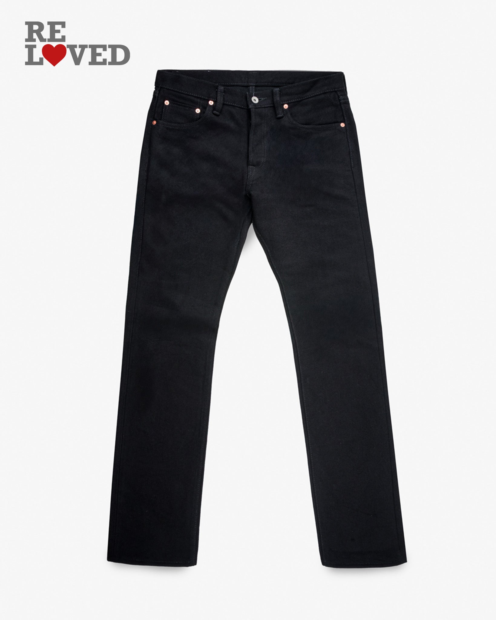 Berkeley Supply x Snake Oil Provisions Collaboration 21oz Selvedge Denim Slim Tapered Jeans - Superblack (Fades To Grey) (BS69xSOP420) Tag 36, Hemmed to 36.0"