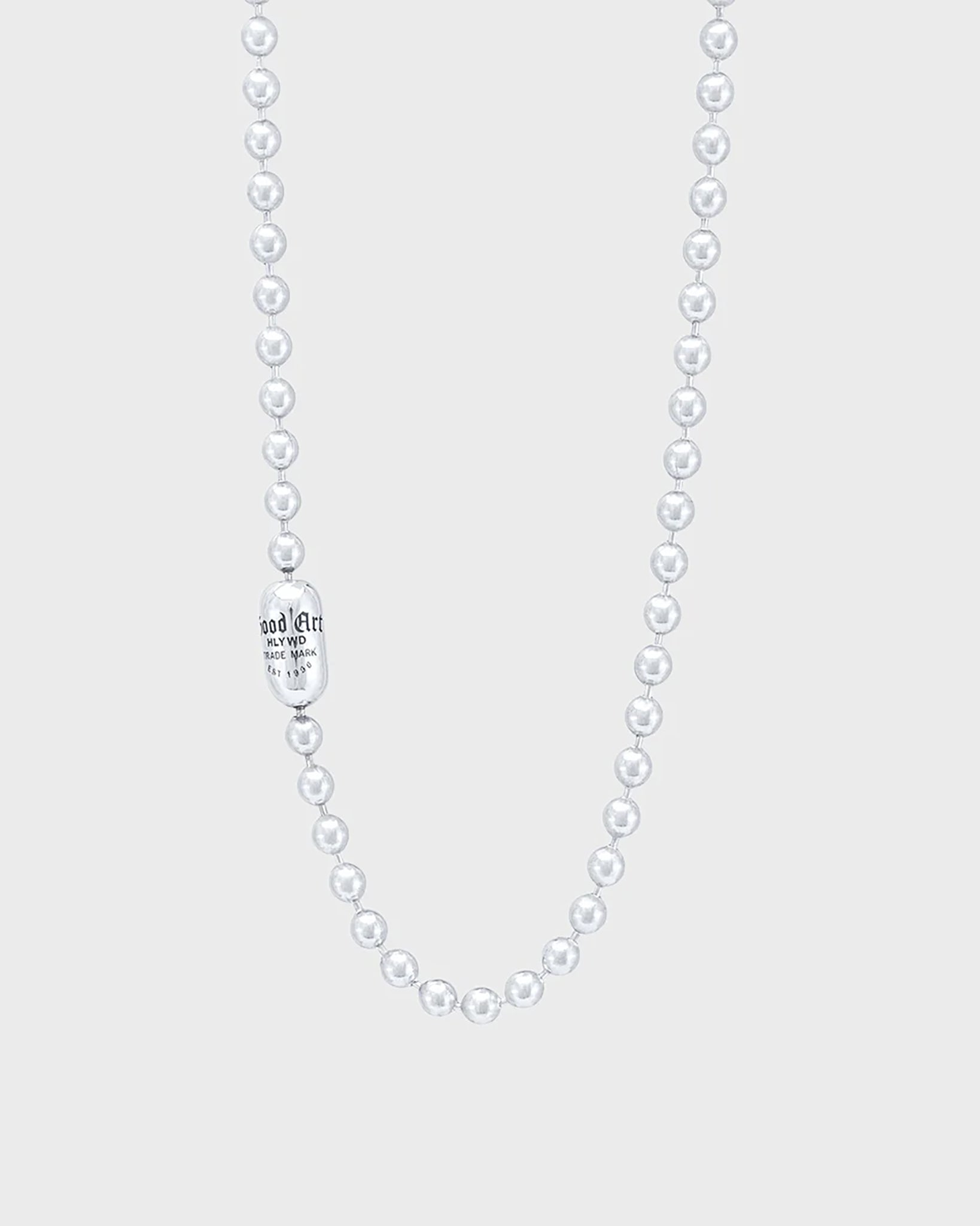 GOOD ART HLYWD Pop Lock GoodArt Logo Necklace 10 at 30" - Sterling Silver