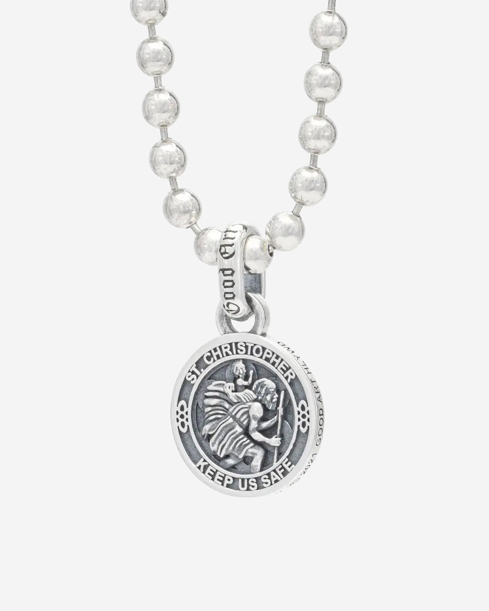 GOOD ART HLYWD Saint Christopher Shazam! Pendant Size AA - Sterling Silver